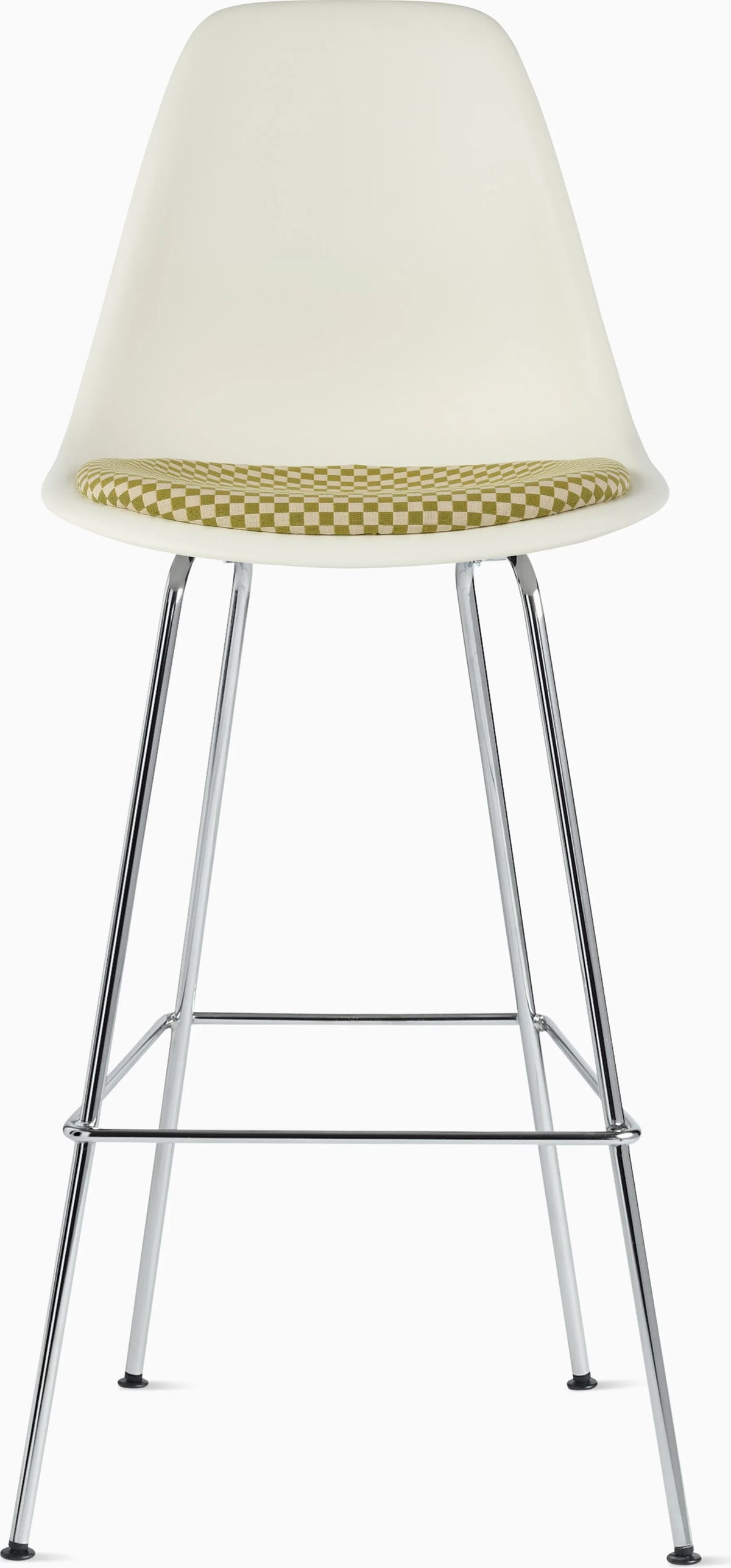 Eames Molded Plastic Stool with Seat Pad