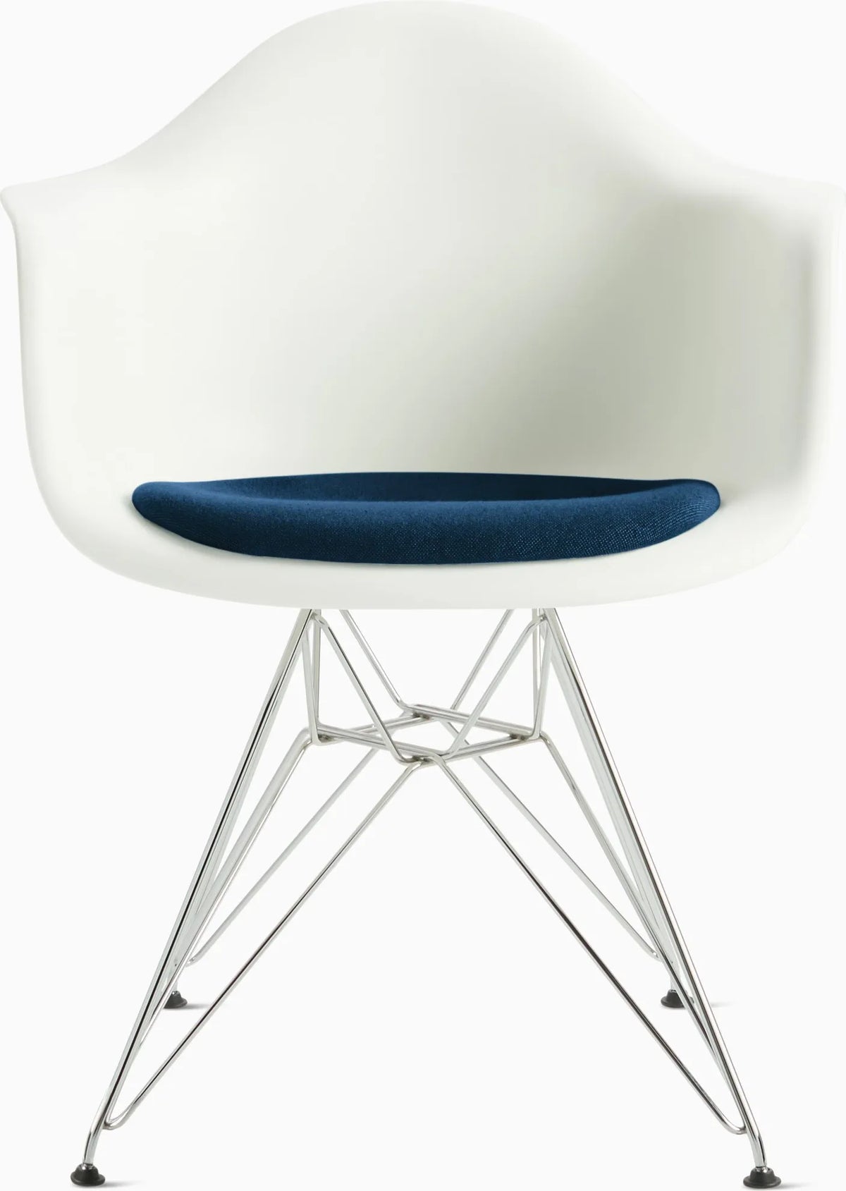 Eames Molded Plastic Armchair with Seat Pad