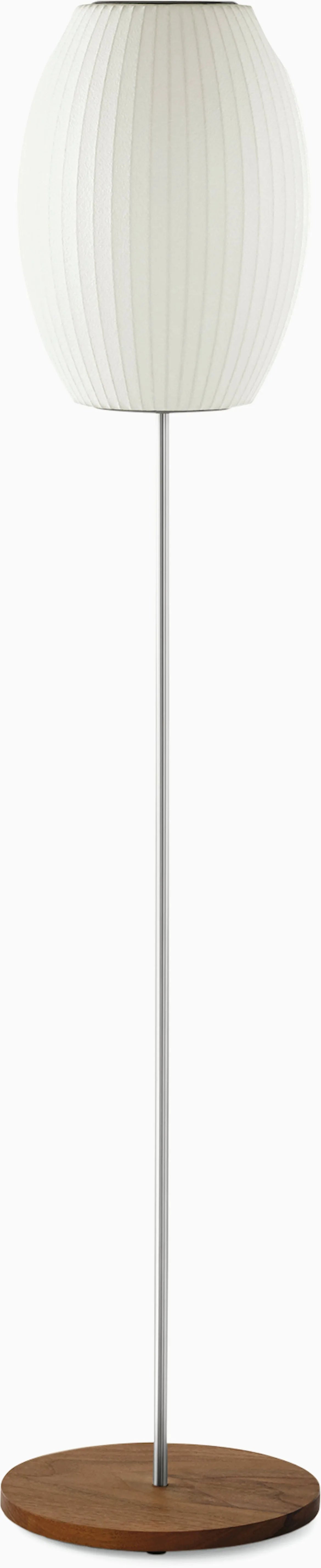 Nelson Cigar Lotus Floor Lamp, Metal