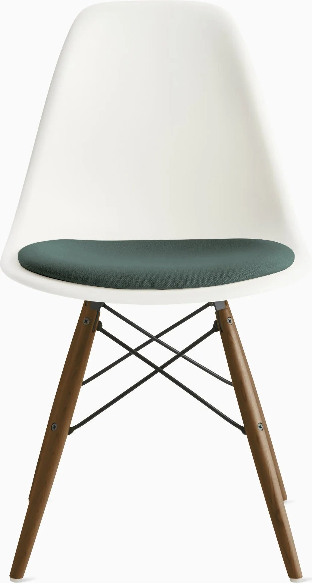 Eames Molded Plastic Side Chair with Seat Pad
