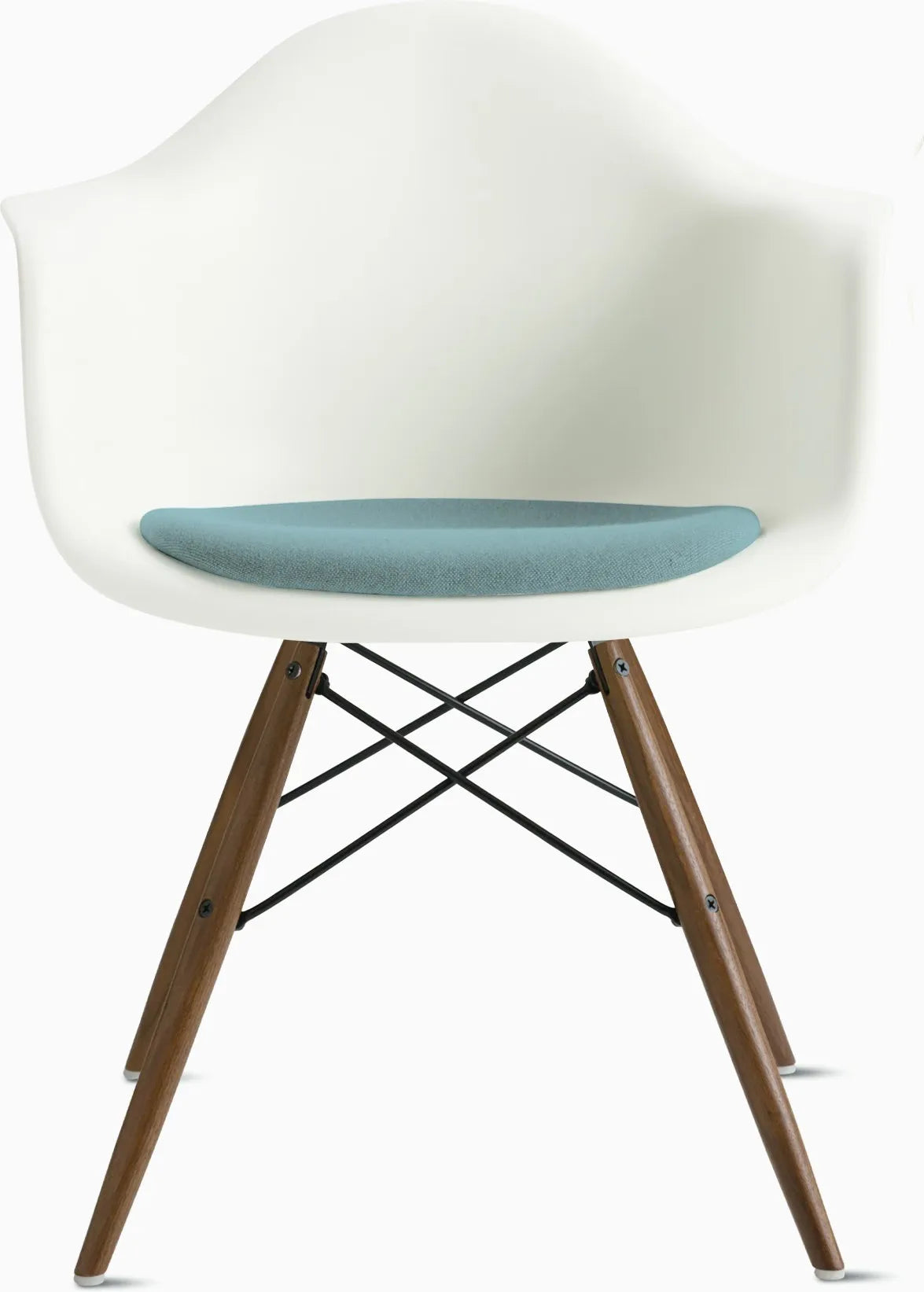 Eames Molded Plastic Armchair with Seat Pad