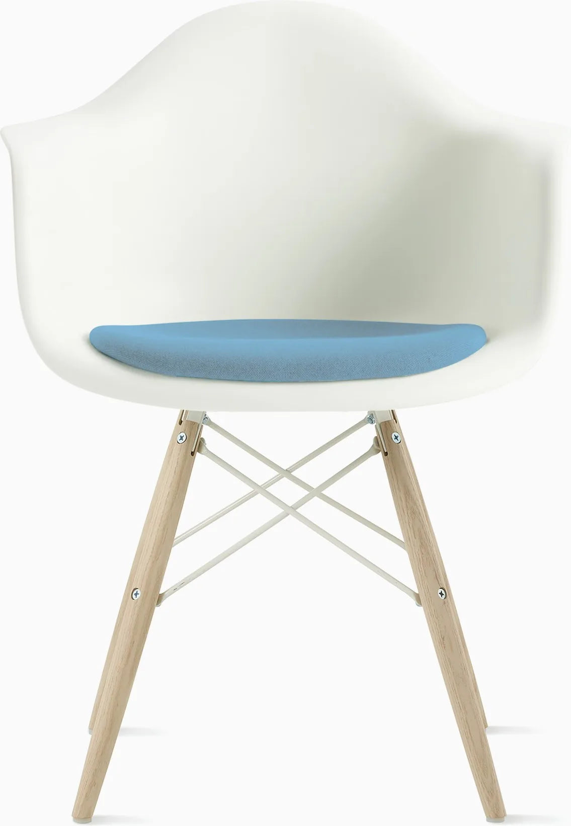Eames Molded Plastic Armchair with Seat Pad
