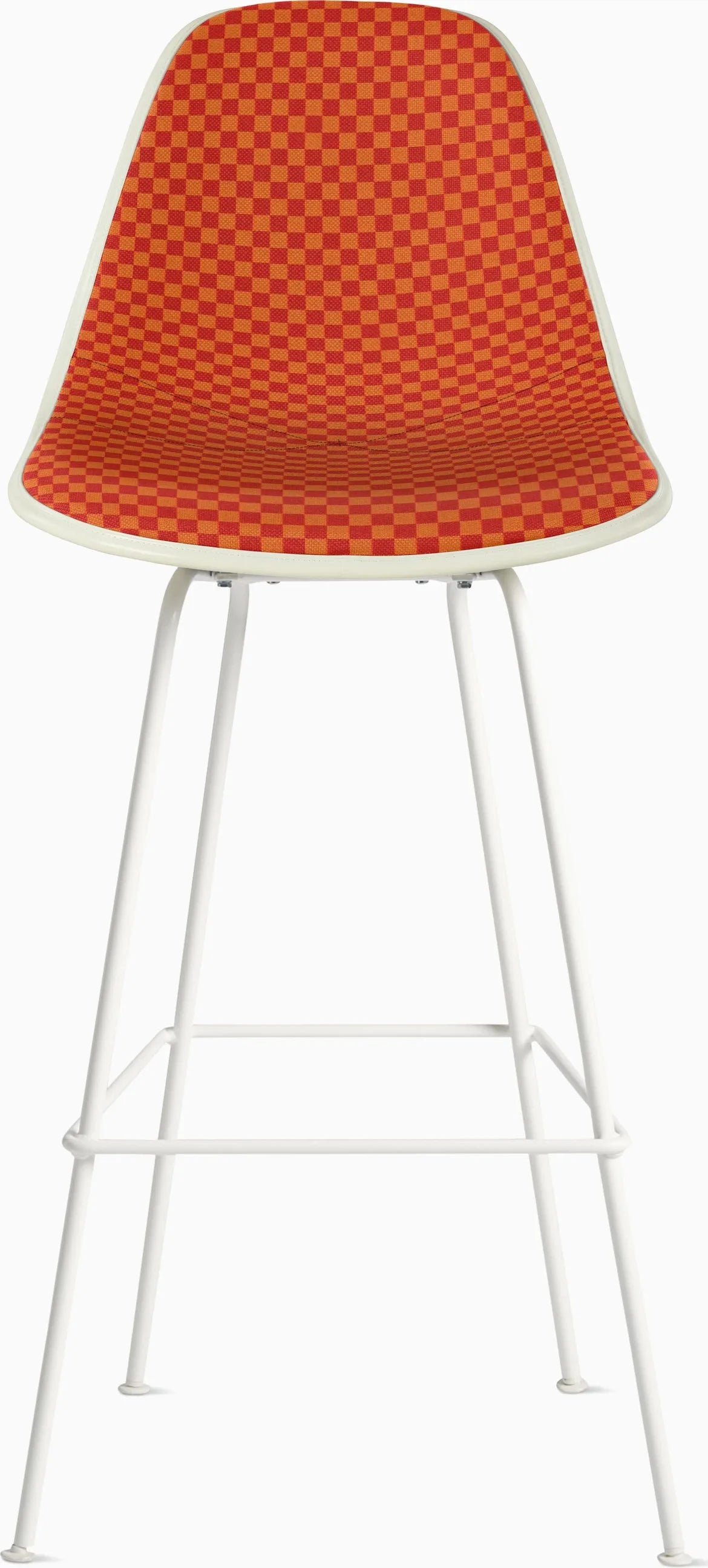 Eames Upholstered Molded Fiberglass Stool