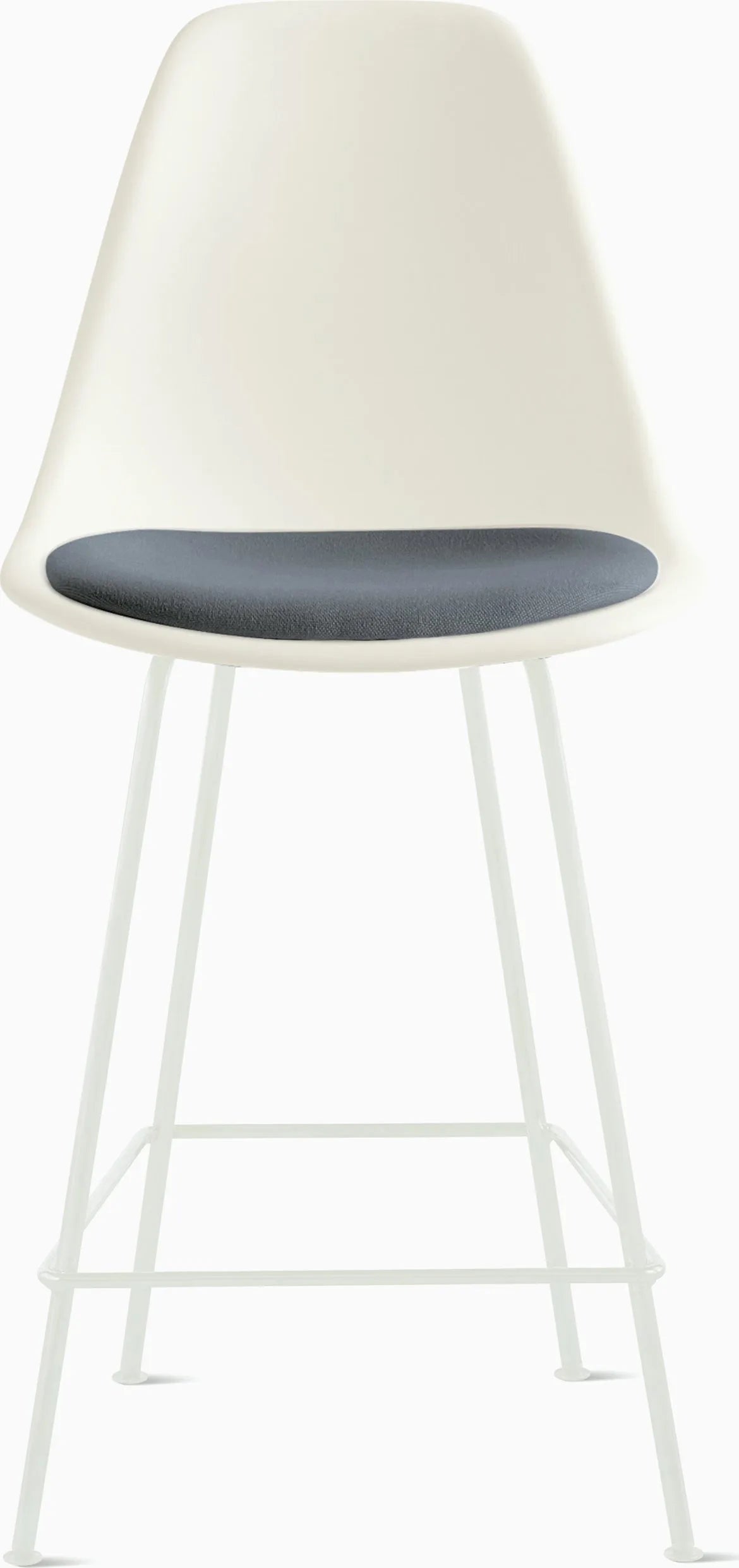 Eames Molded Plastic Stool with Seat Pad