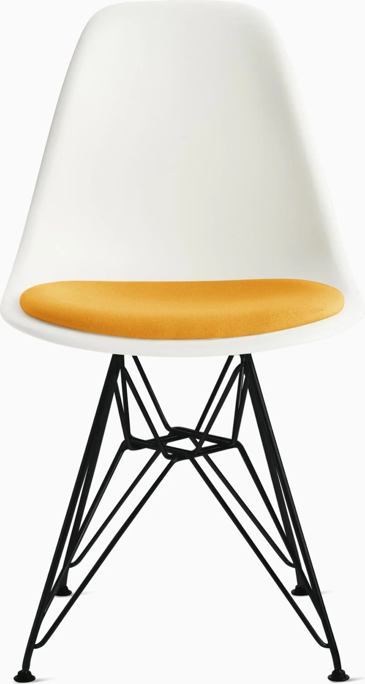 Eames Molded Plastic Side Chair with Seat Pad