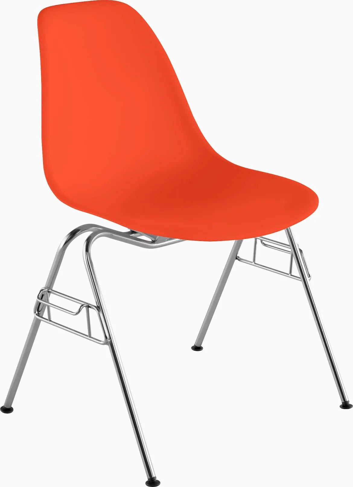 Eames Molded Plastic Side Chair, Stacking Base