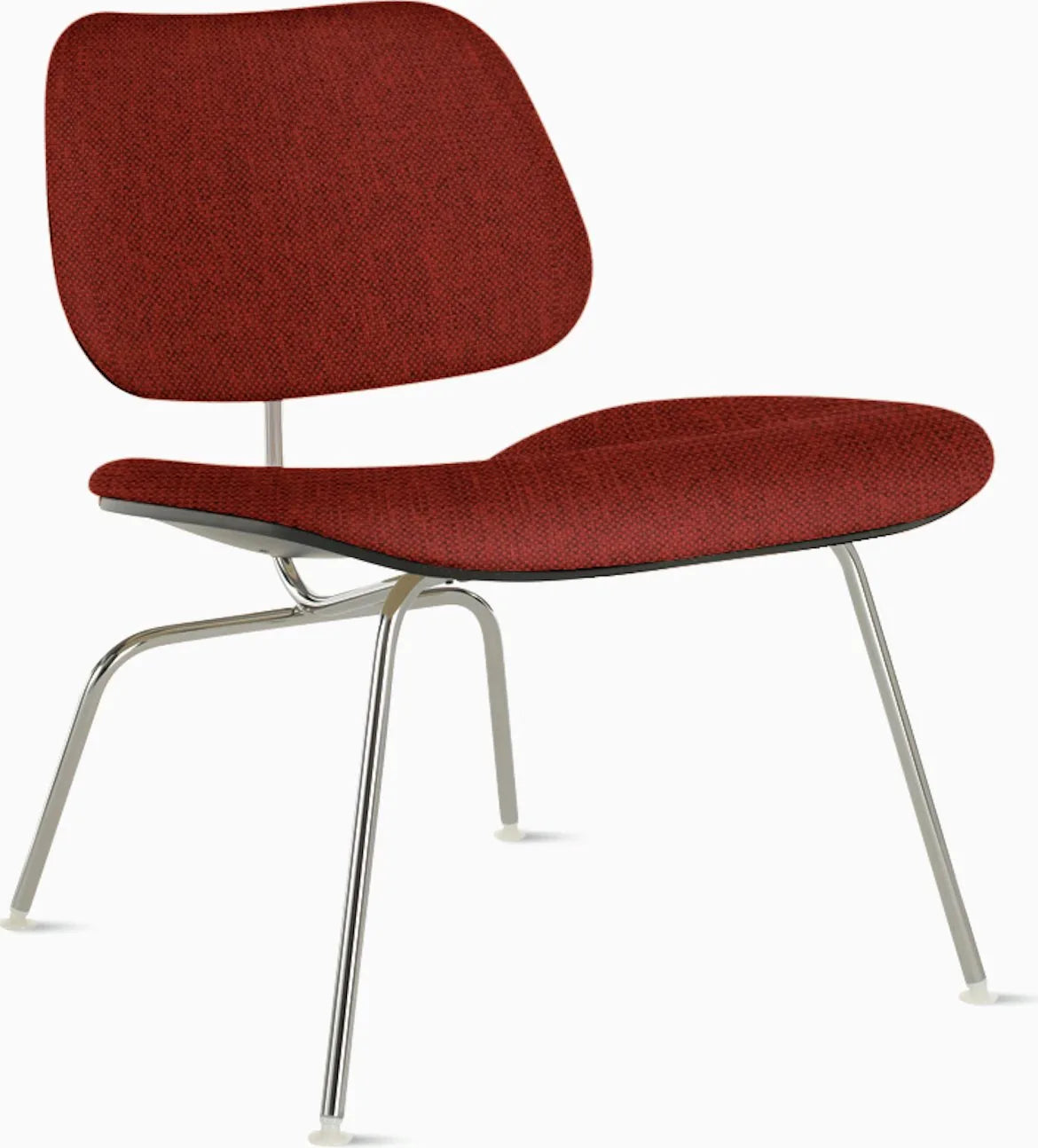 Eames Molded Plywood Lounge Chair Metal Base (LCM), Upholstered