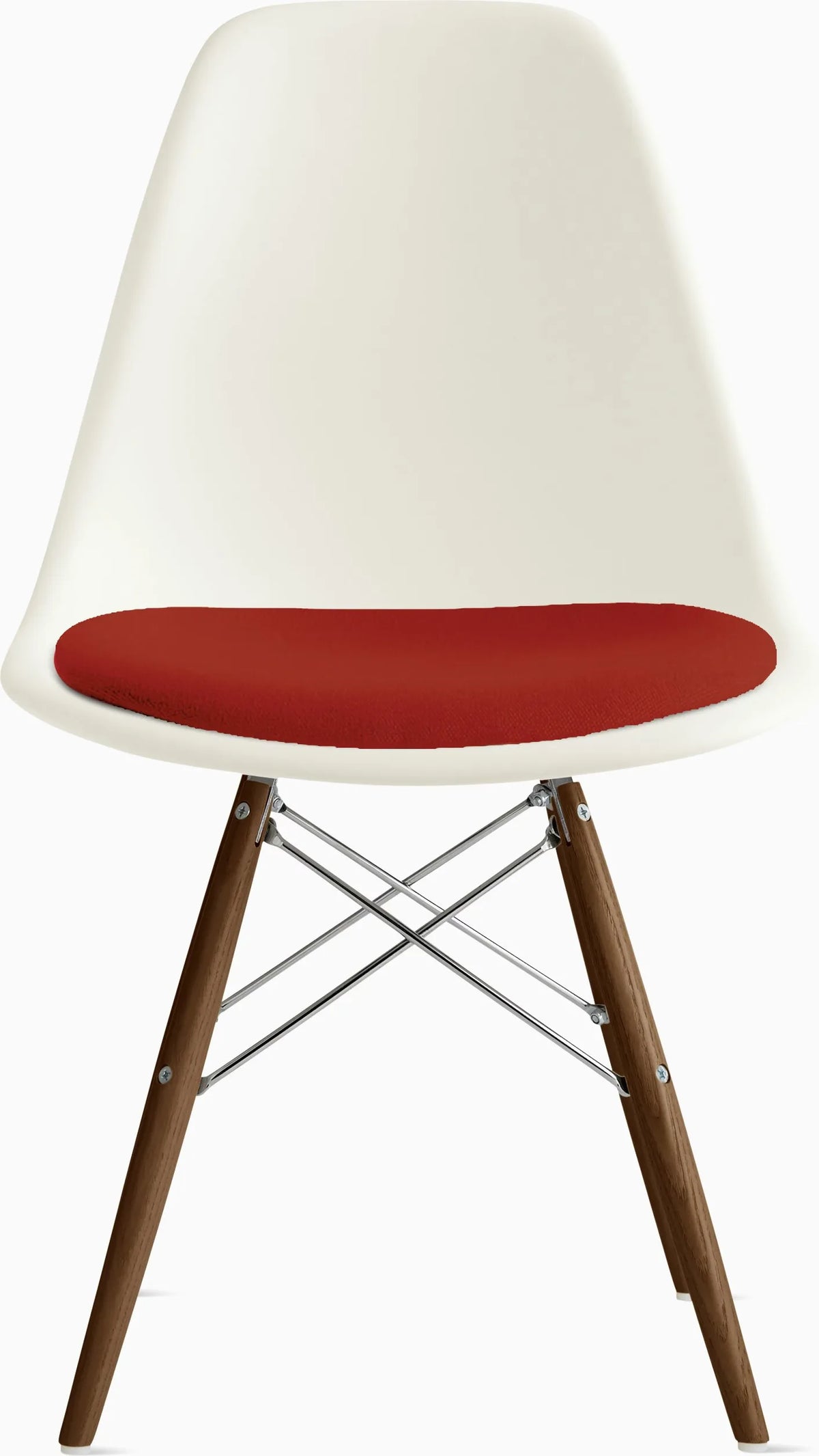 Eames Molded Plastic Side Chair with Seat Pad