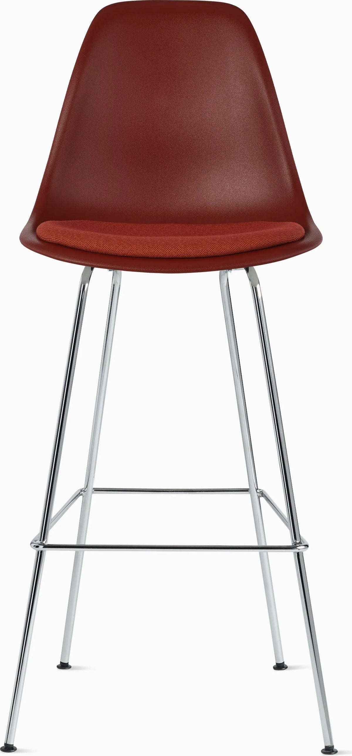 Eames Molded Plastic Stool with Seat Pad