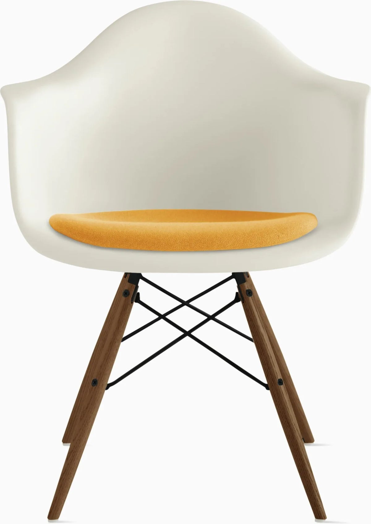 Eames Molded Plastic Armchair with Seat Pad