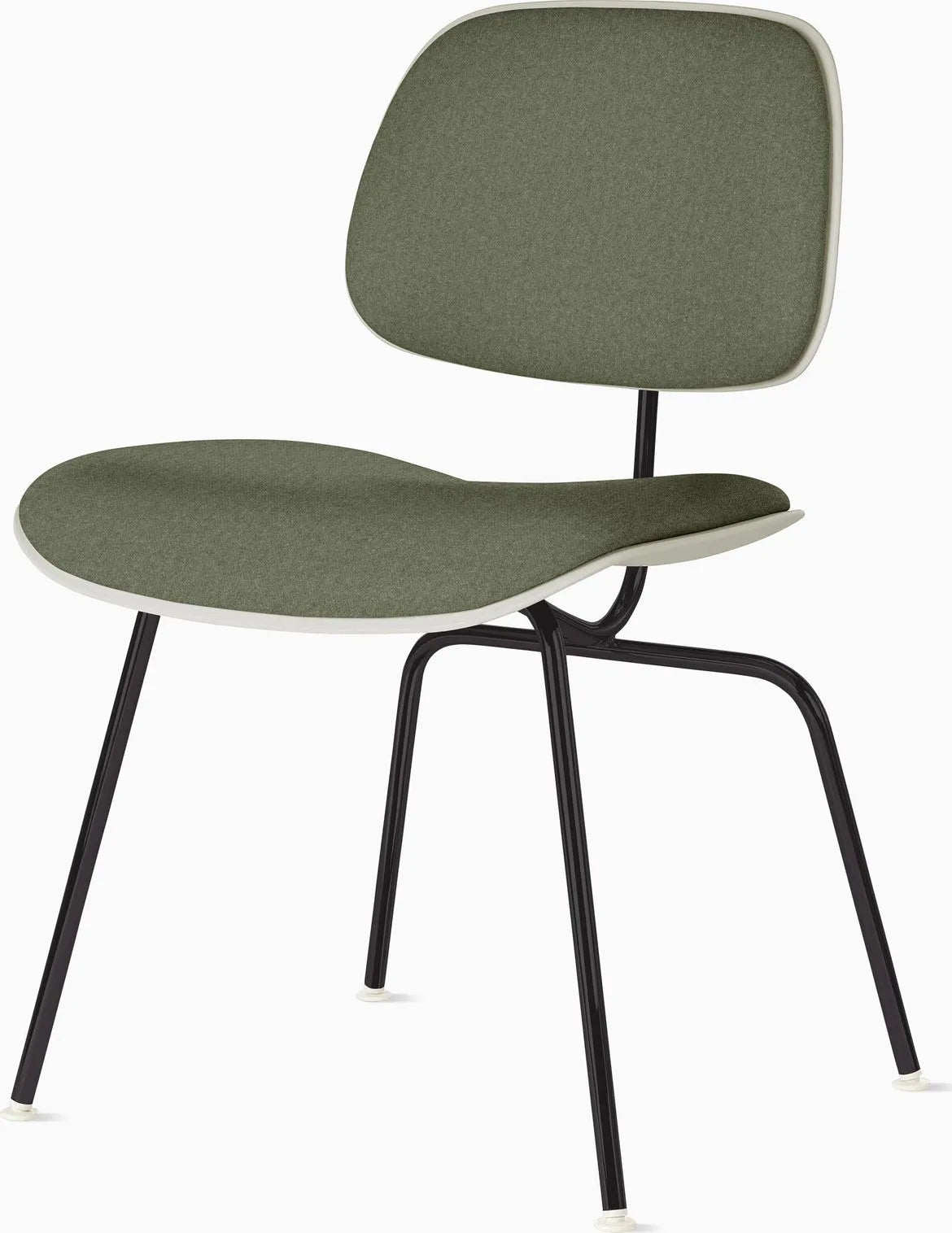 Eames Molded Plastic Dining Chair (EC-127), Upholstered