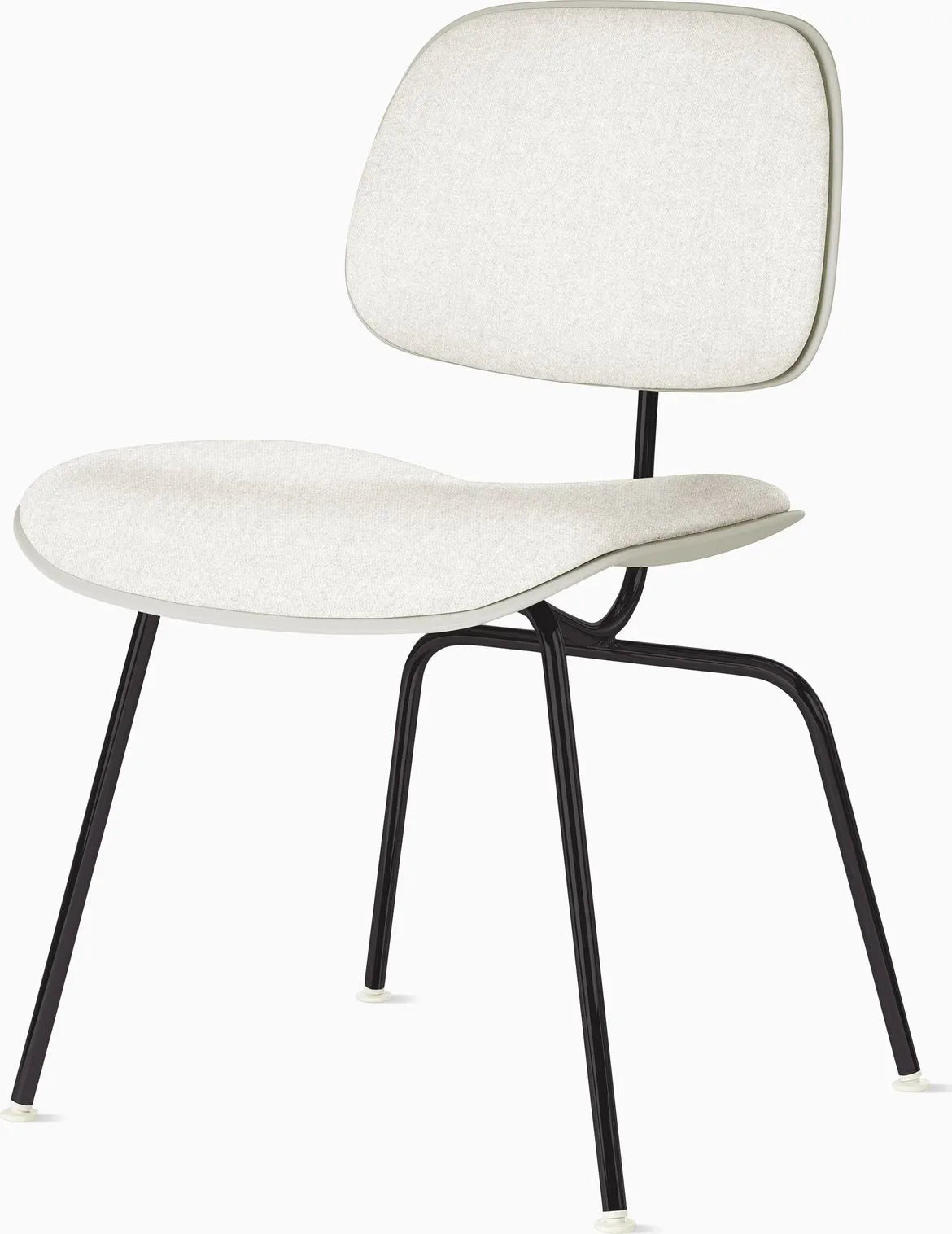 Eames Molded Plastic Dining Chair (EC-127), Upholstered