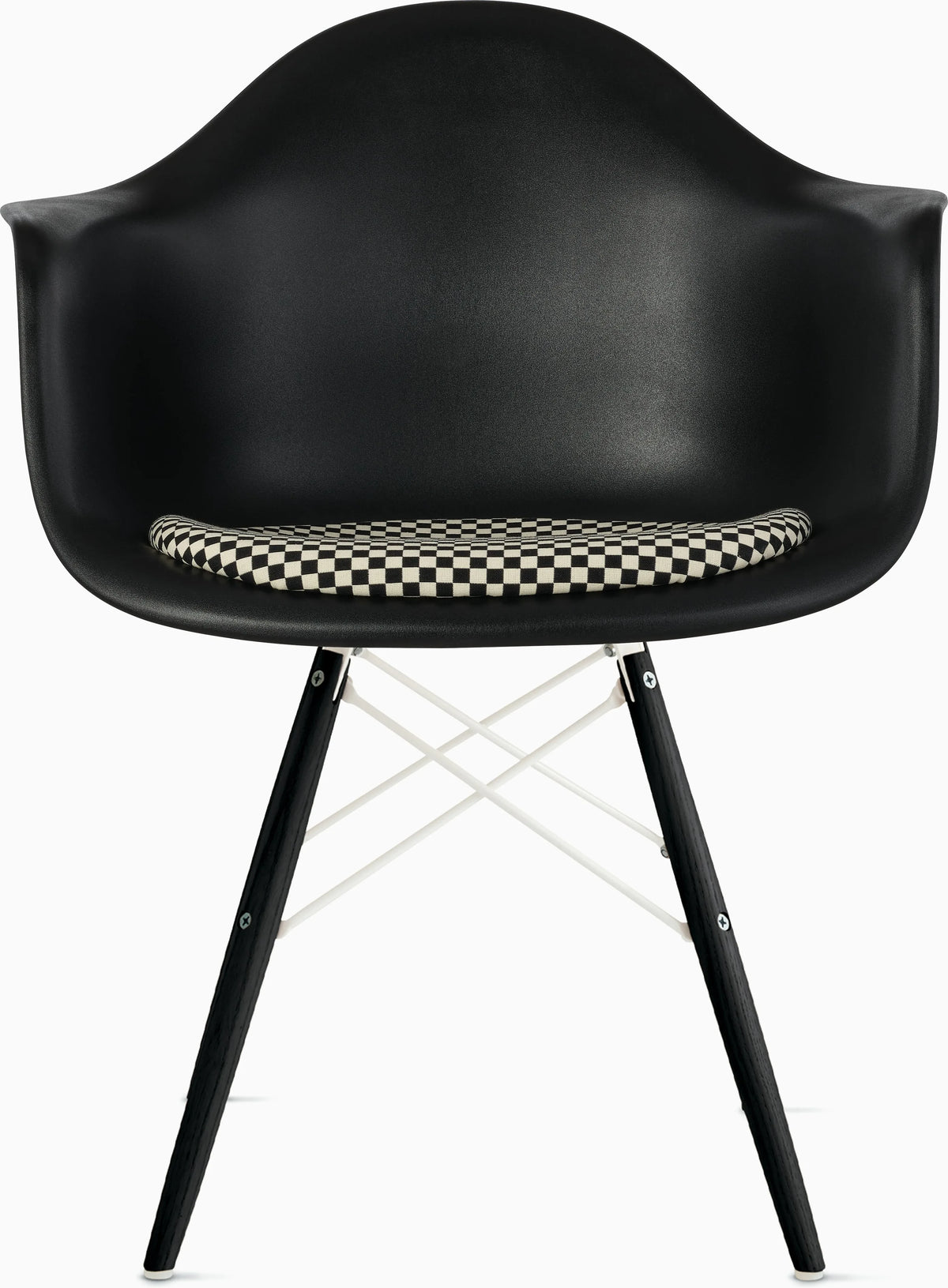 Eames Molded Plastic Armchair with Seat Pad
