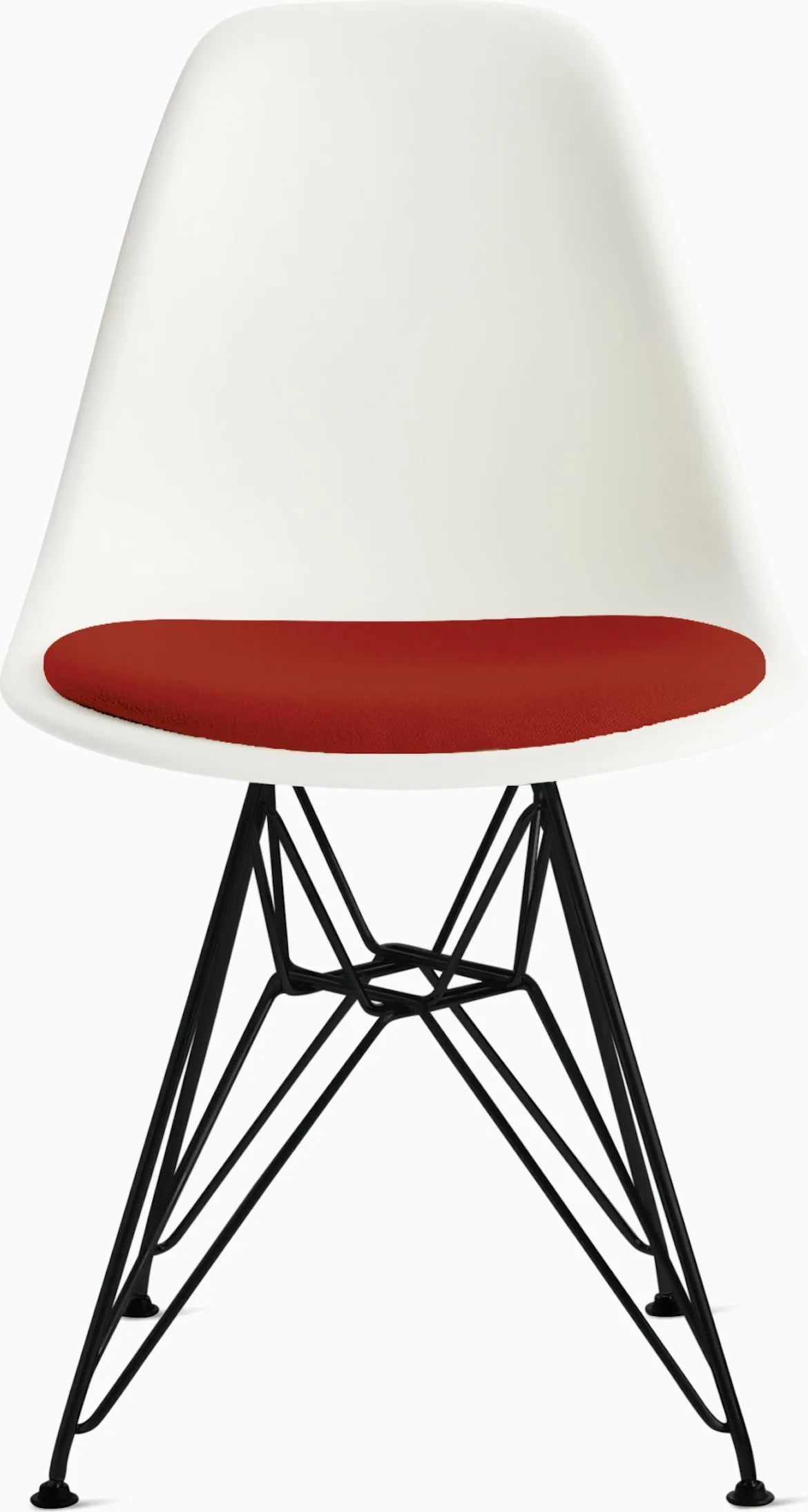 Eames Molded Plastic Side Chair with Seat Pad