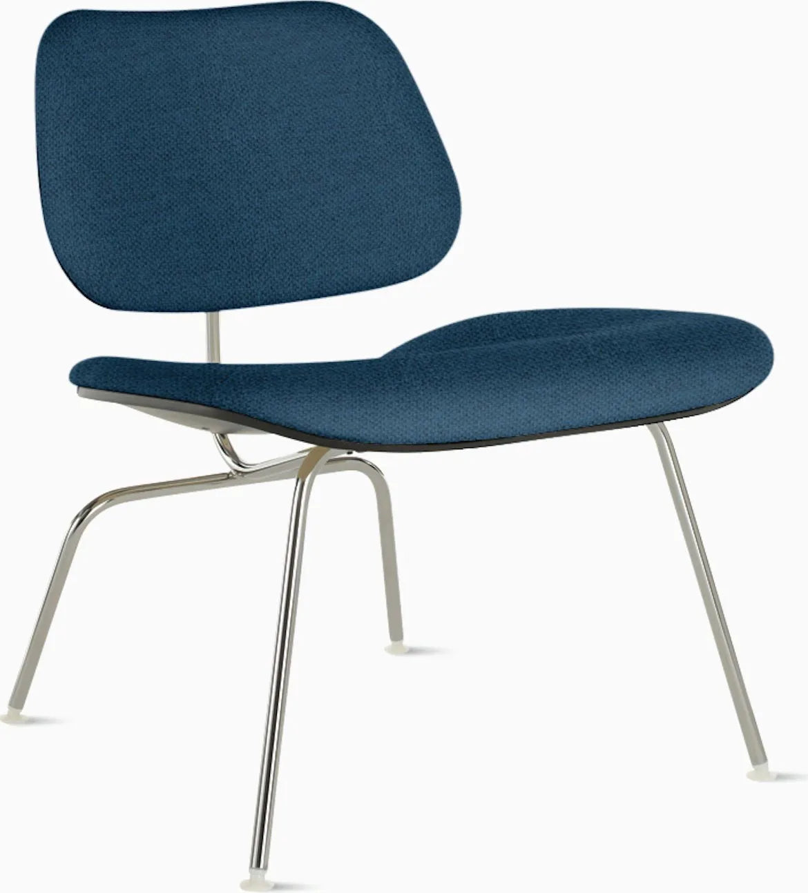 Eames Molded Plywood Lounge Chair Metal Base (LCM), Upholstered