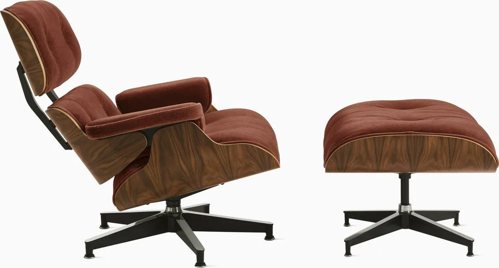 Eames Lounge Chair and Ottoman, Vegan Leather