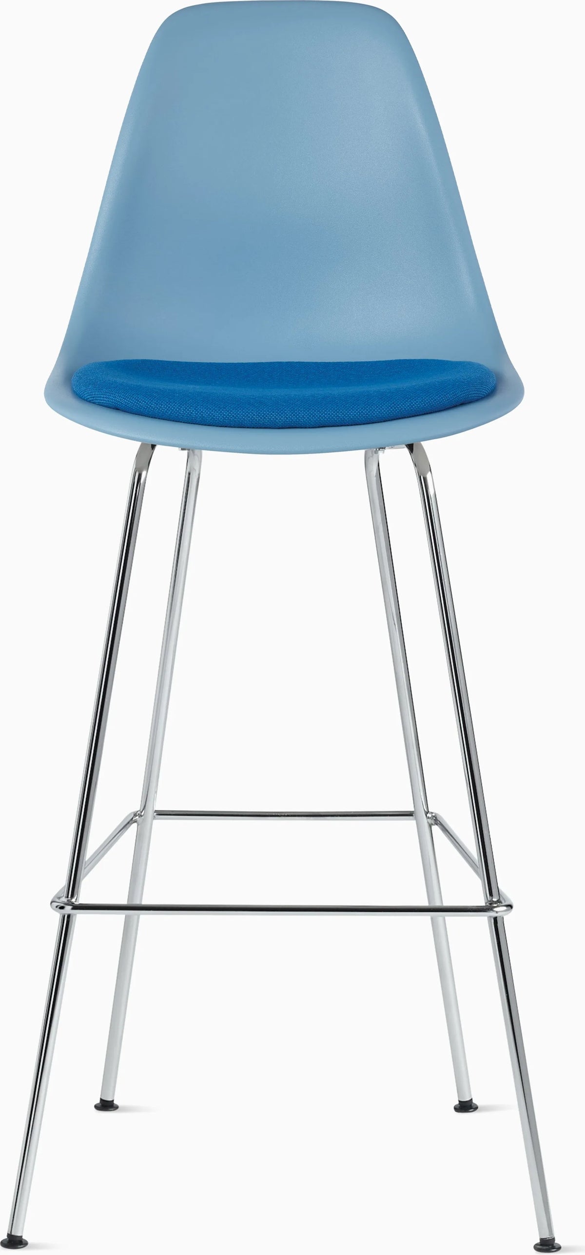 Eames Molded Plastic Stool with Seat Pad