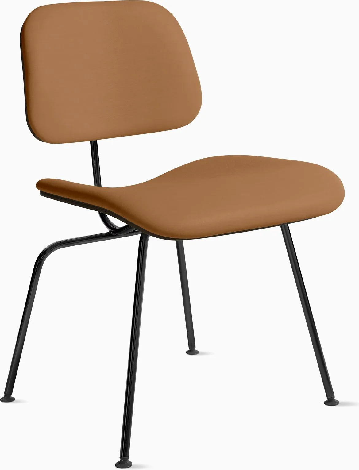 Eames Molded Plywood Dining Chair Metal Base (DCM), Upholstered