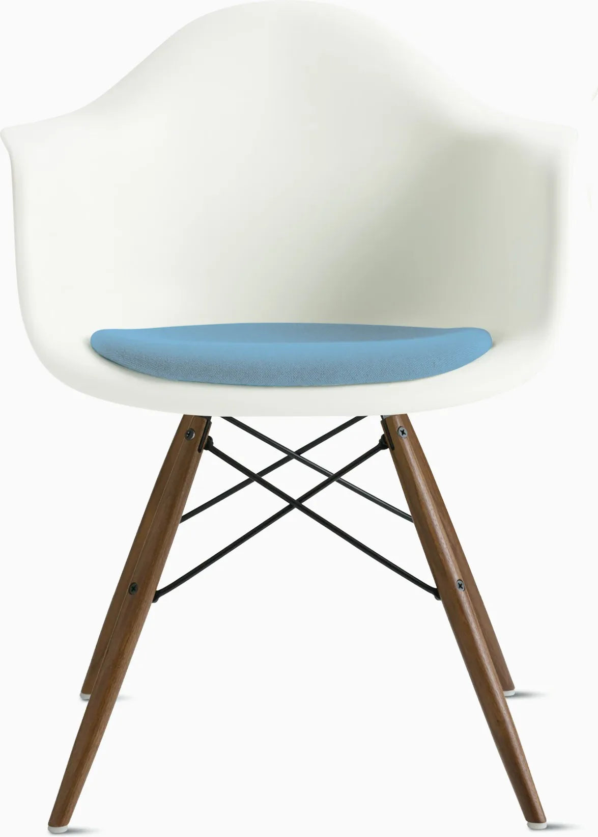 Eames Molded Plastic Armchair with Seat Pad