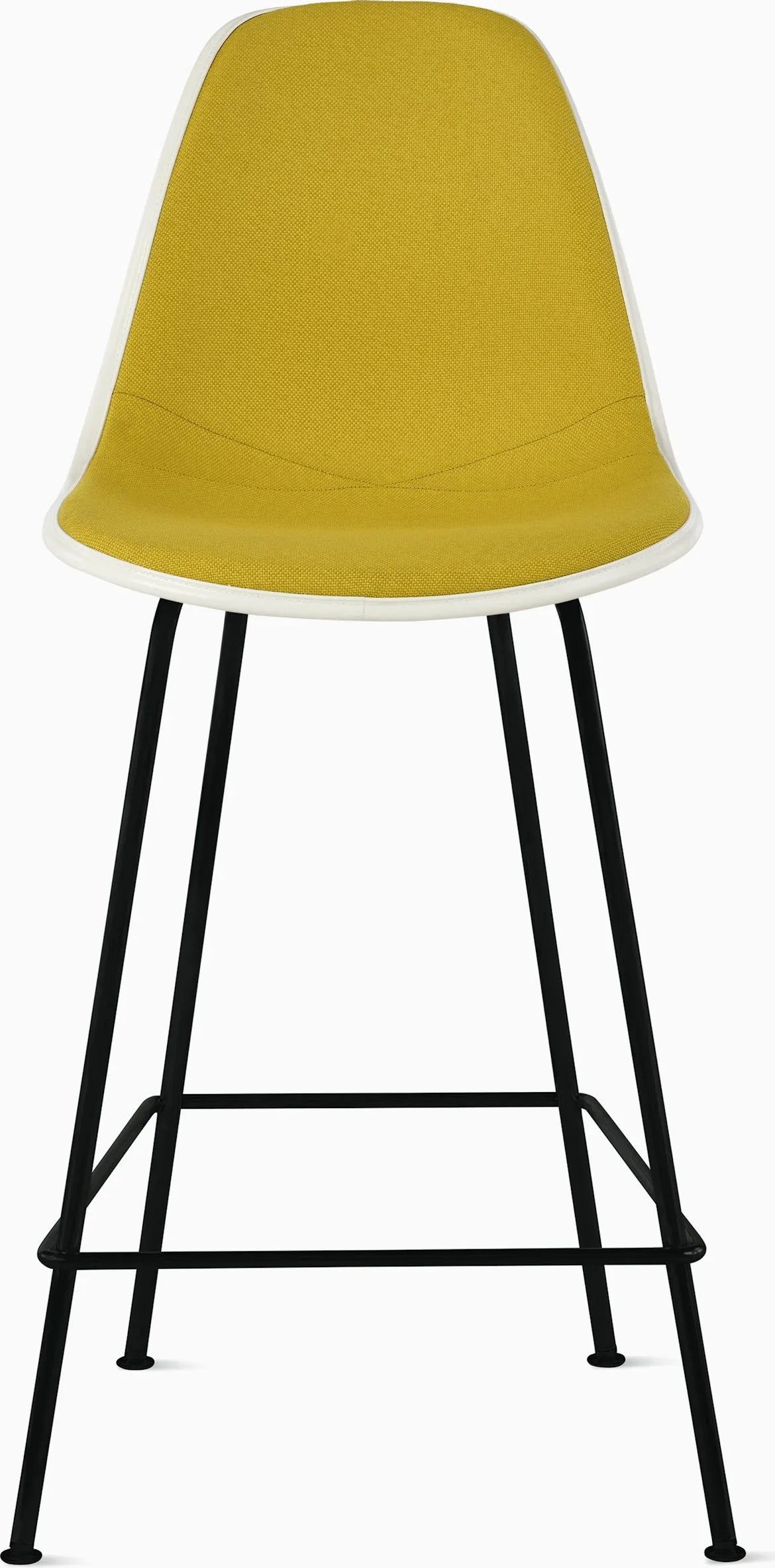 Eames Upholstered Molded Plastic Stool
