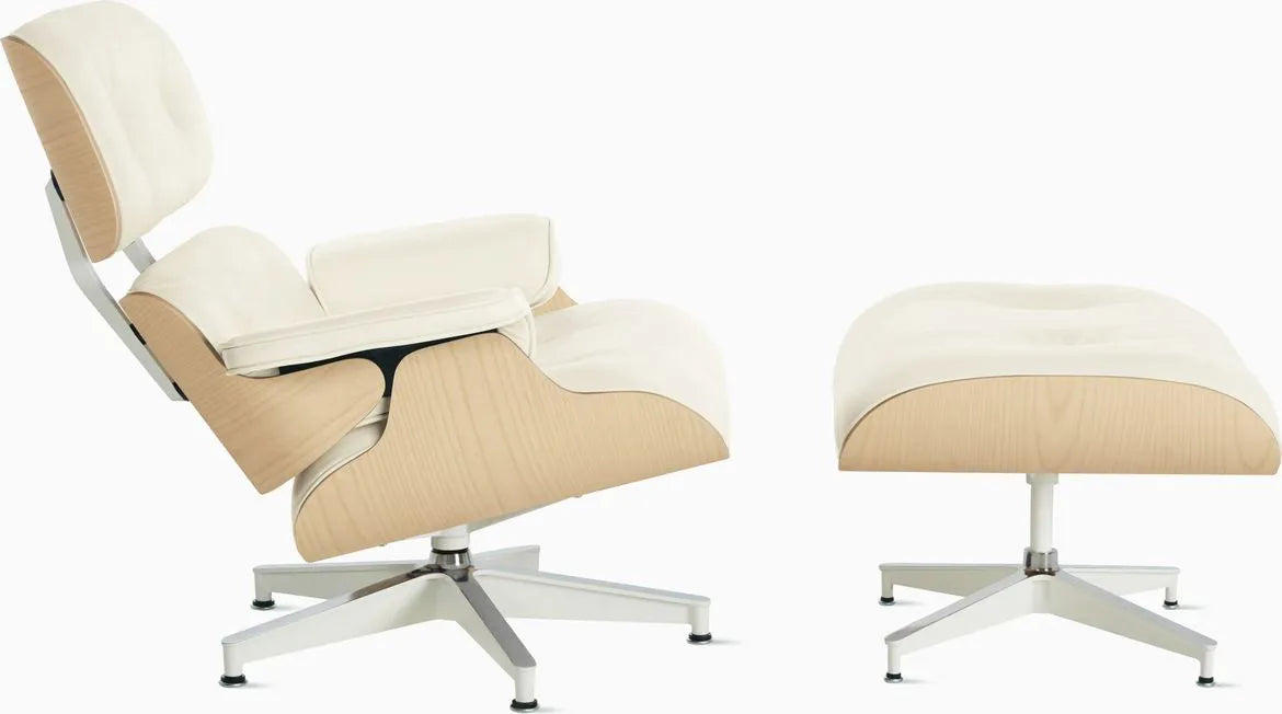 Eames Lounge Chair and Ottoman, Vegan Leather