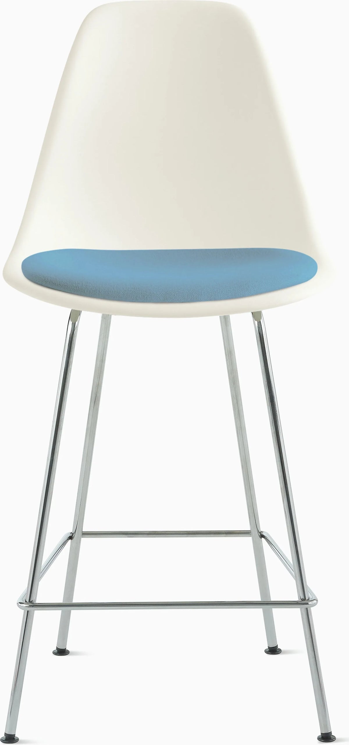 Eames Molded Plastic Stool with Seat Pad