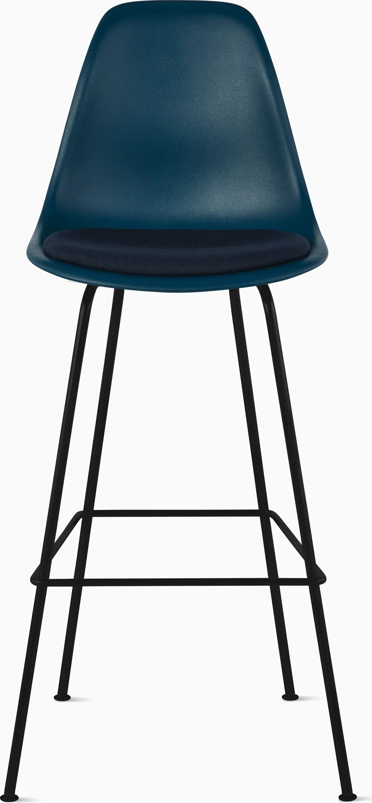 Eames Molded Plastic Stool with Seat Pad