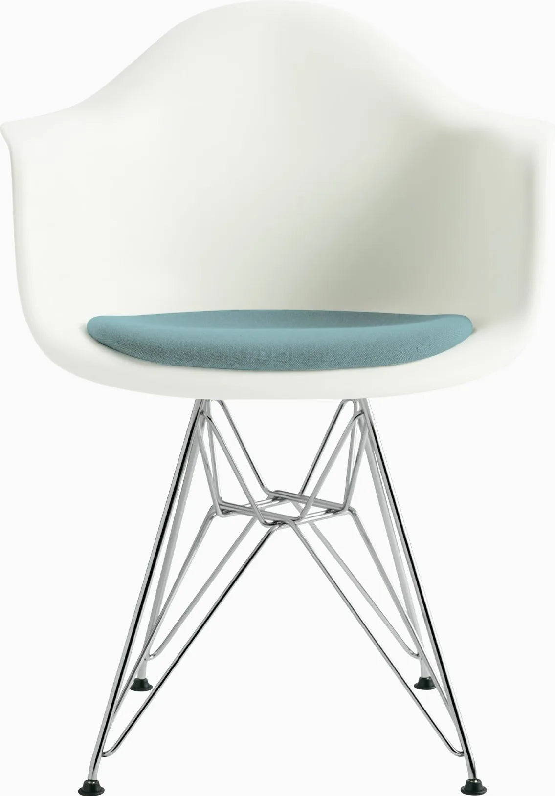 Eames Molded Plastic Armchair with Seat Pad