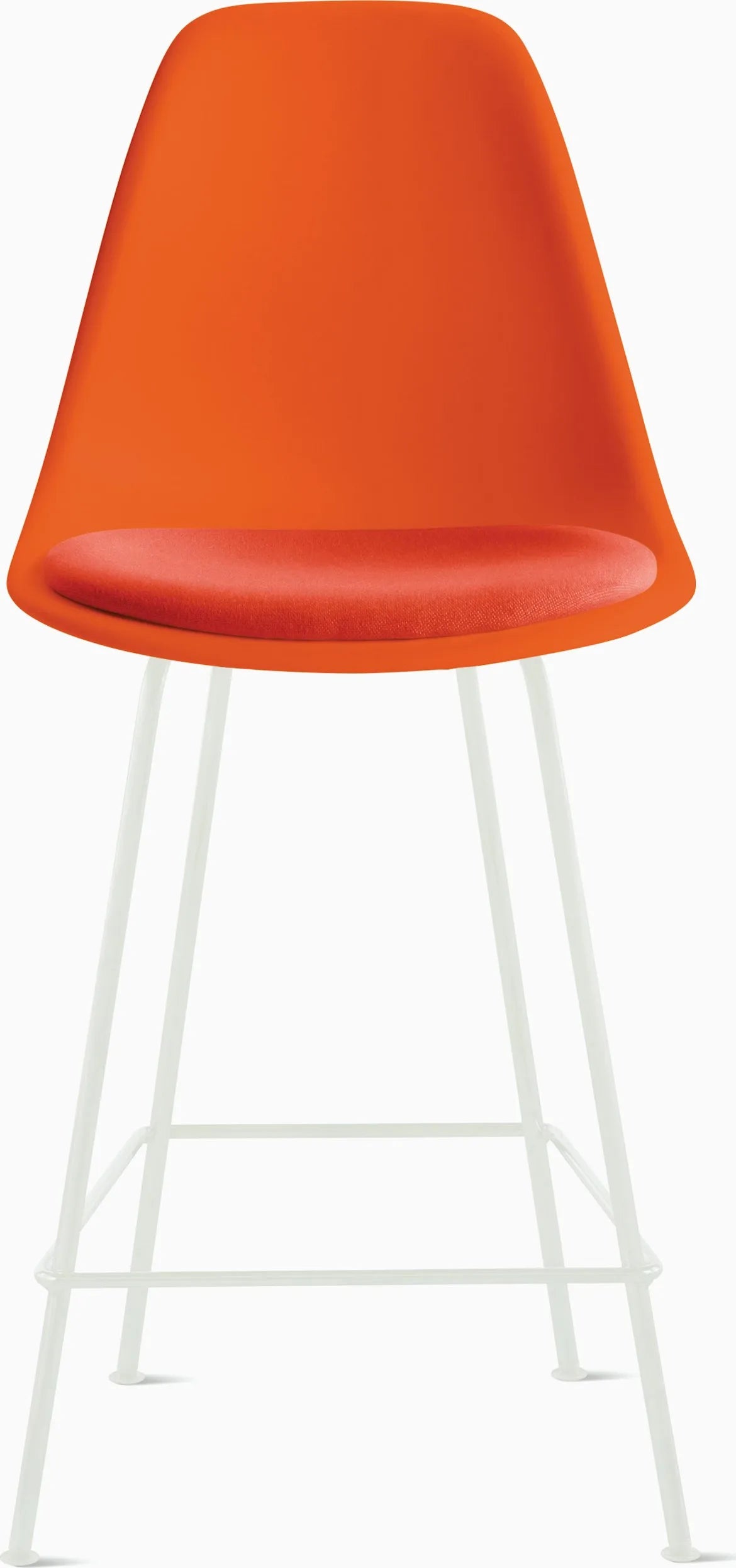 Eames Molded Plastic Stool with Seat Pad