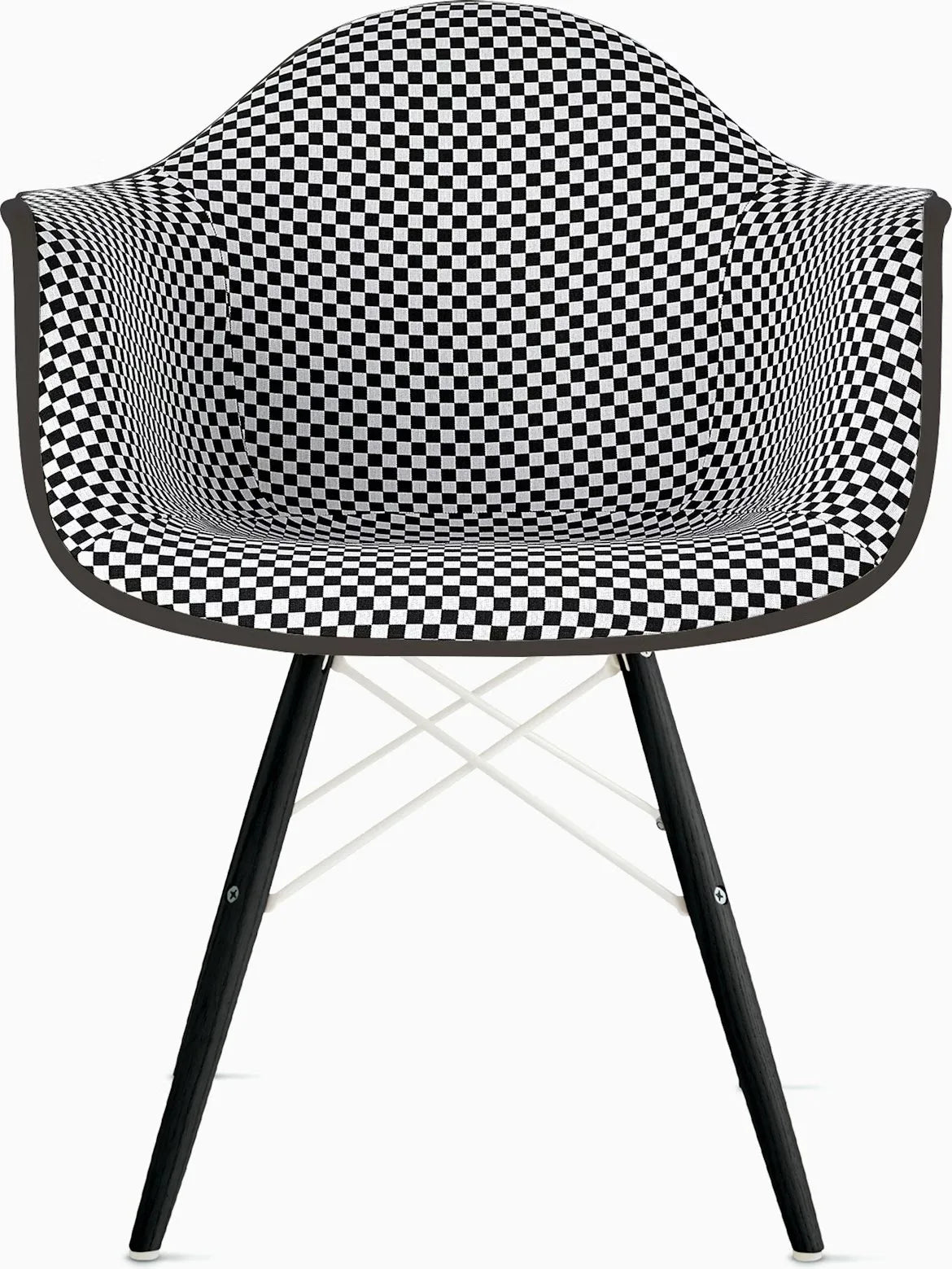 Eames Upholstered Molded Plastic Armchair