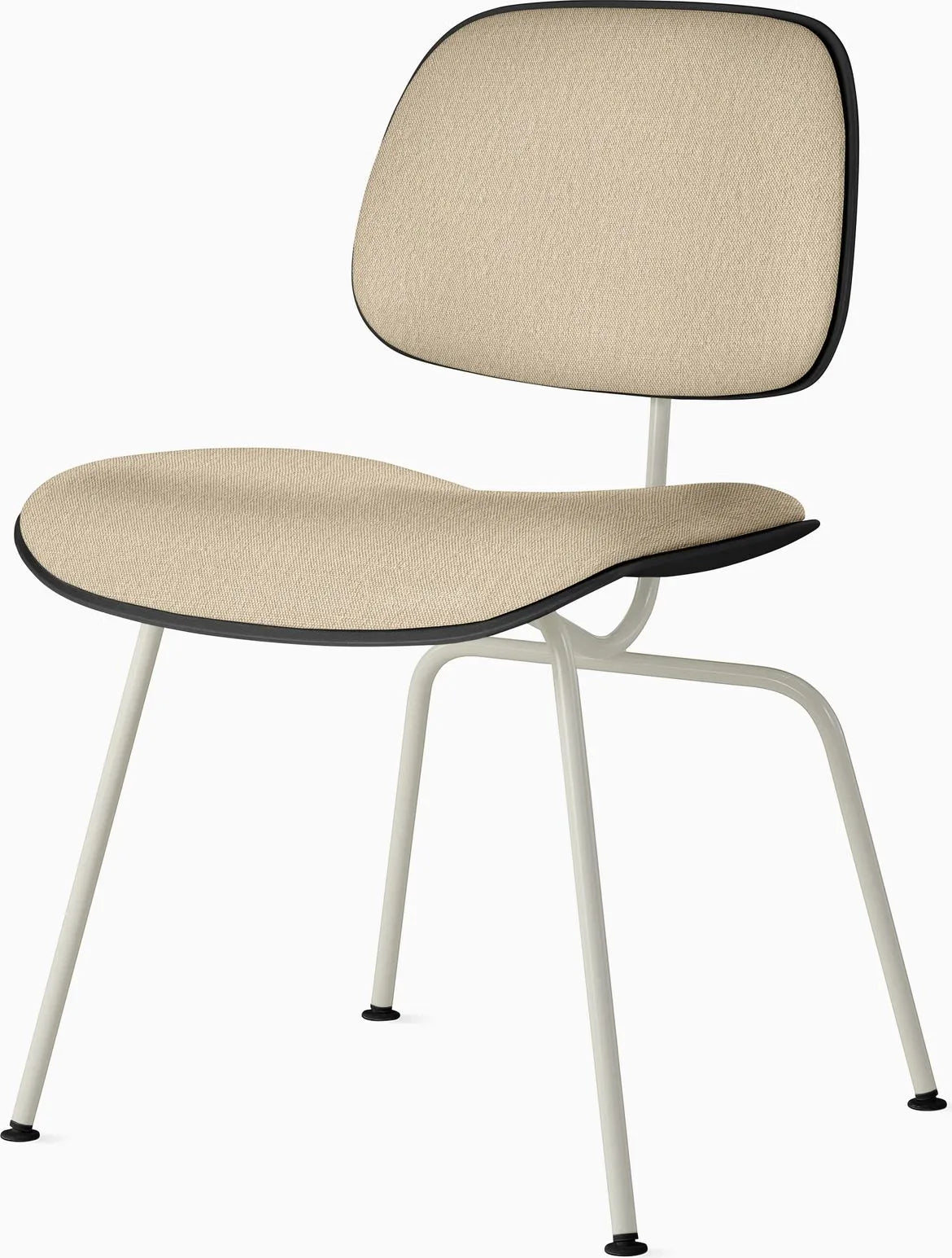 Eames Molded Plastic Dining Chair (EC-127), Upholstered