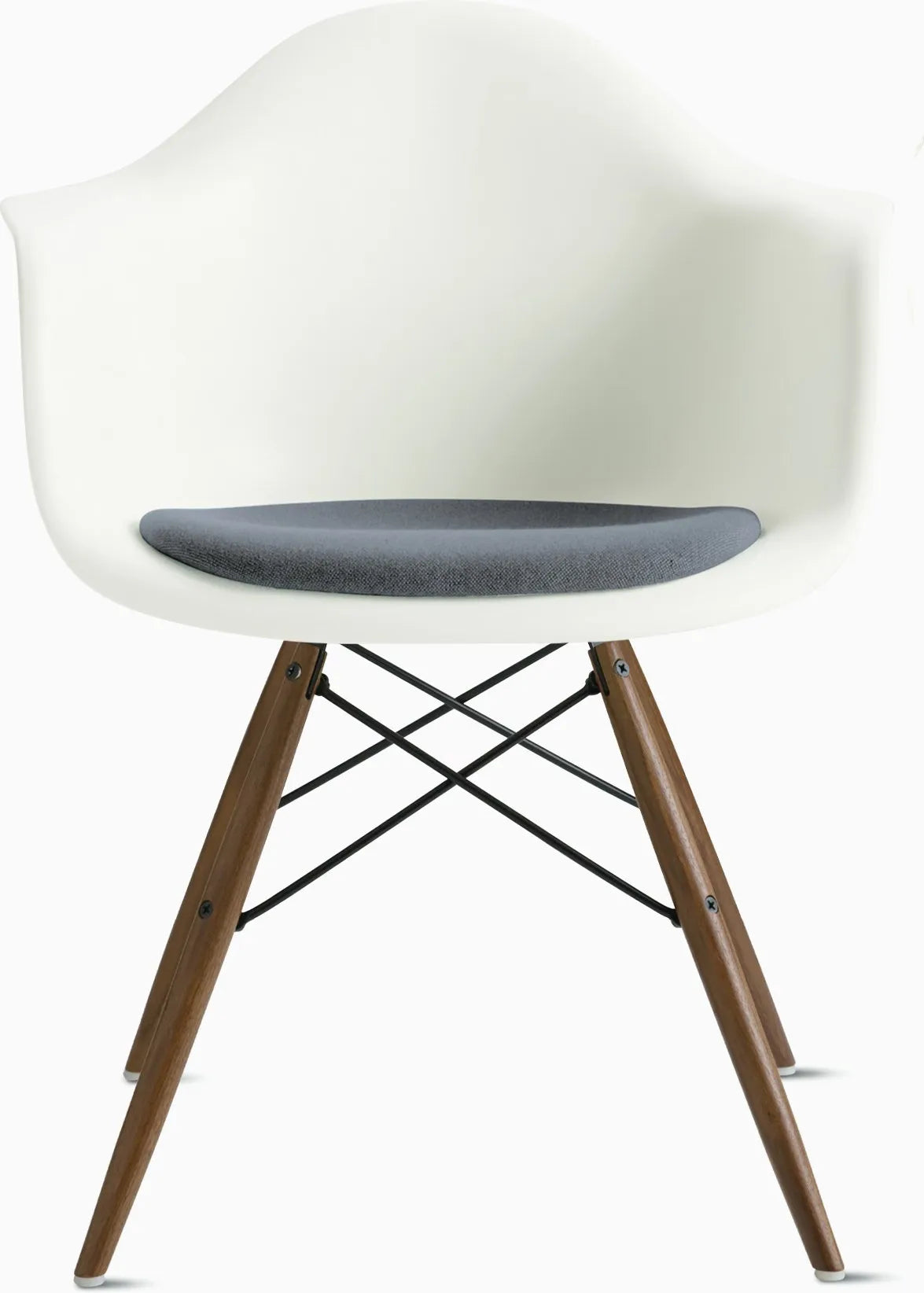 Eames Molded Plastic Armchair with Seat Pad