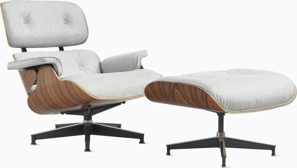 Eames Lounge Chair and Ottoman, Vegan Leather