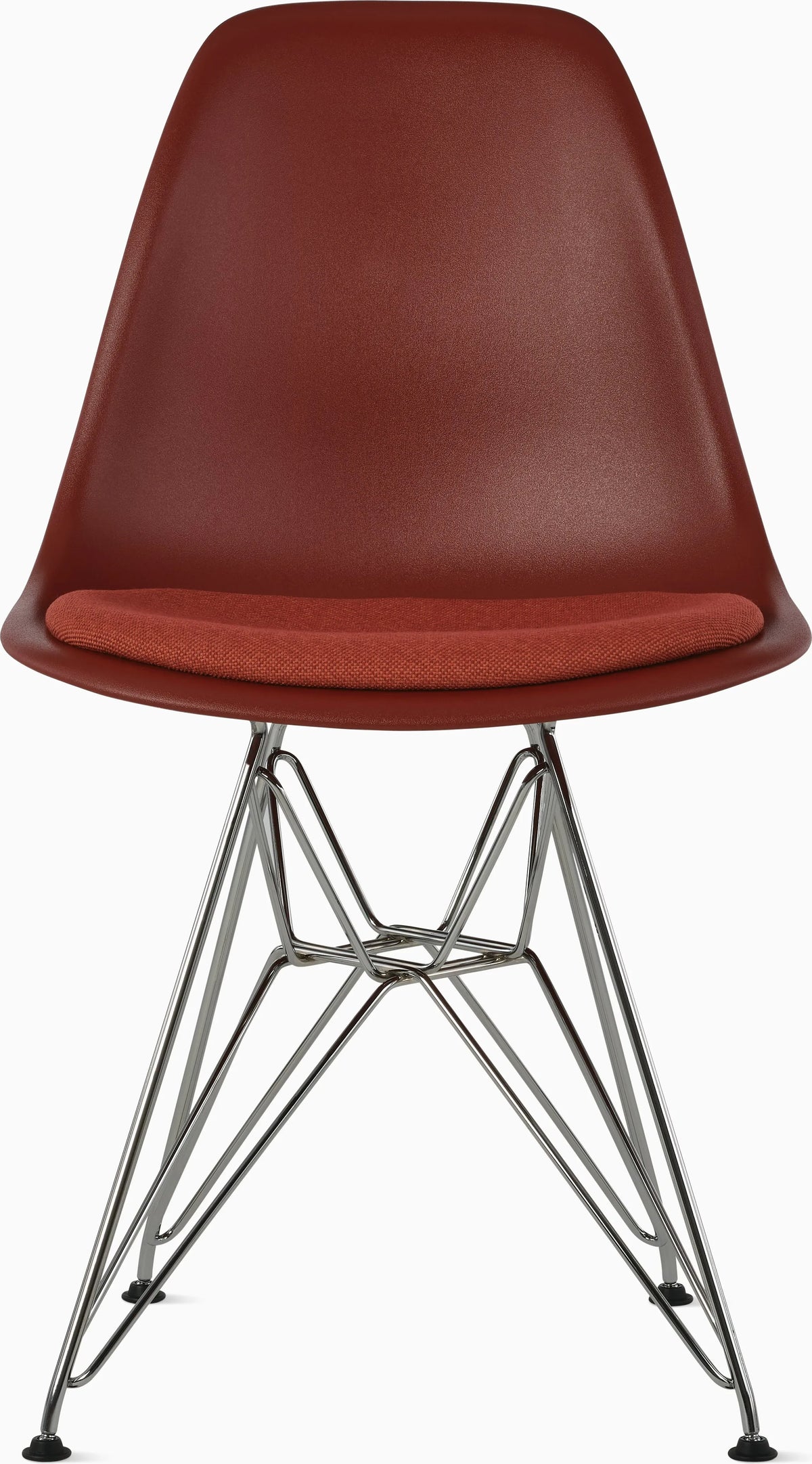 Eames Molded Plastic Side Chair with Seat Pad