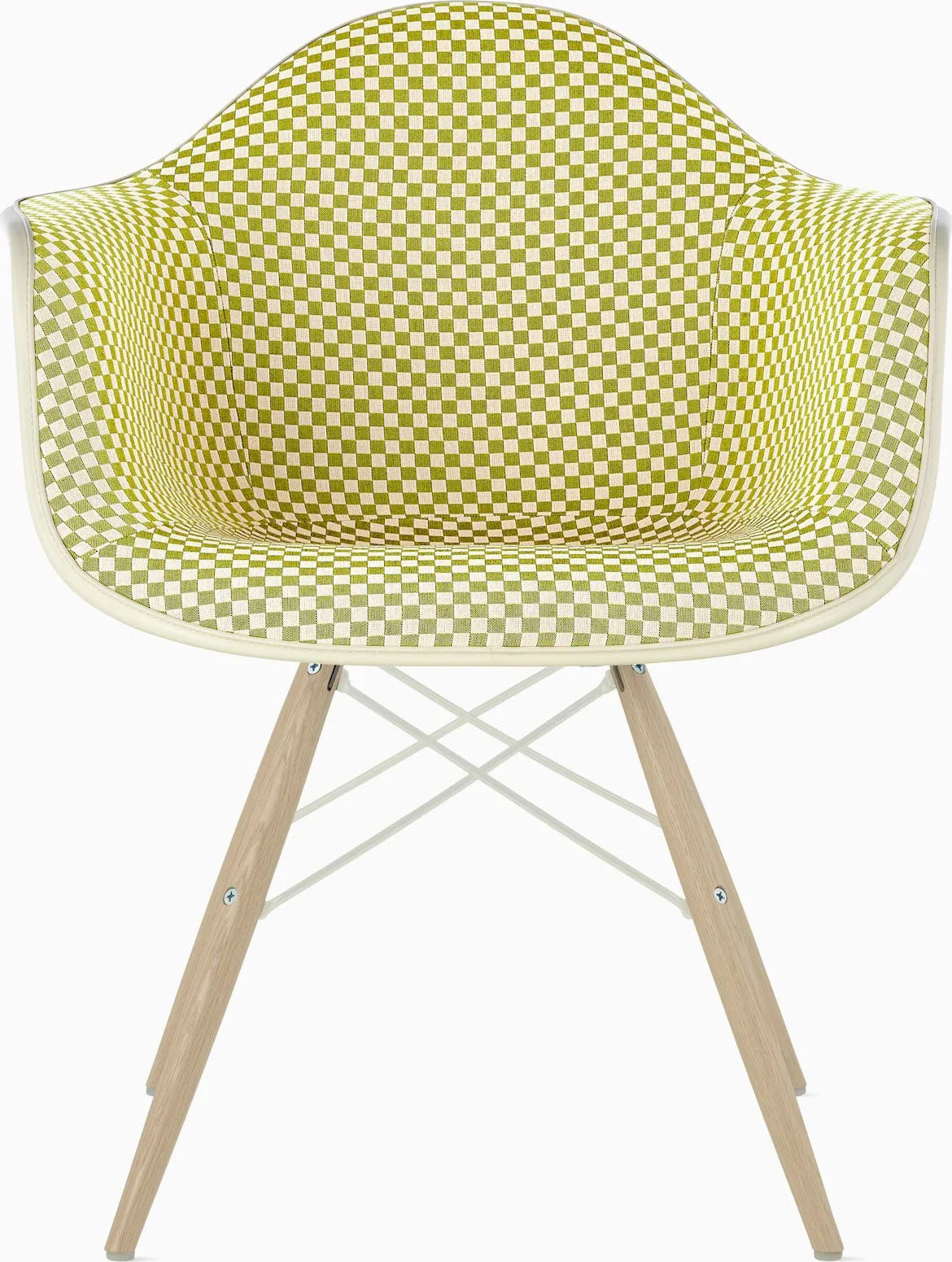 Eames Upholstered Molded Plastic Armchair