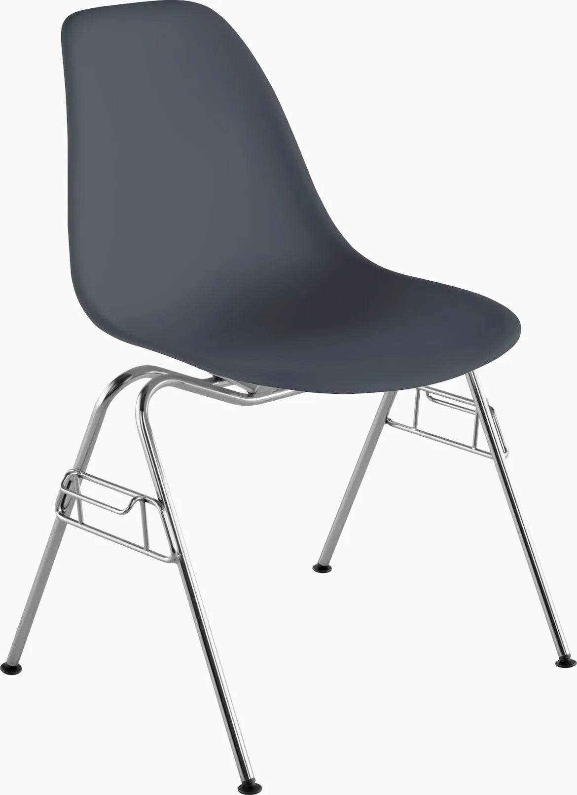 Eames Molded Plastic Side Chair, Stacking Base
