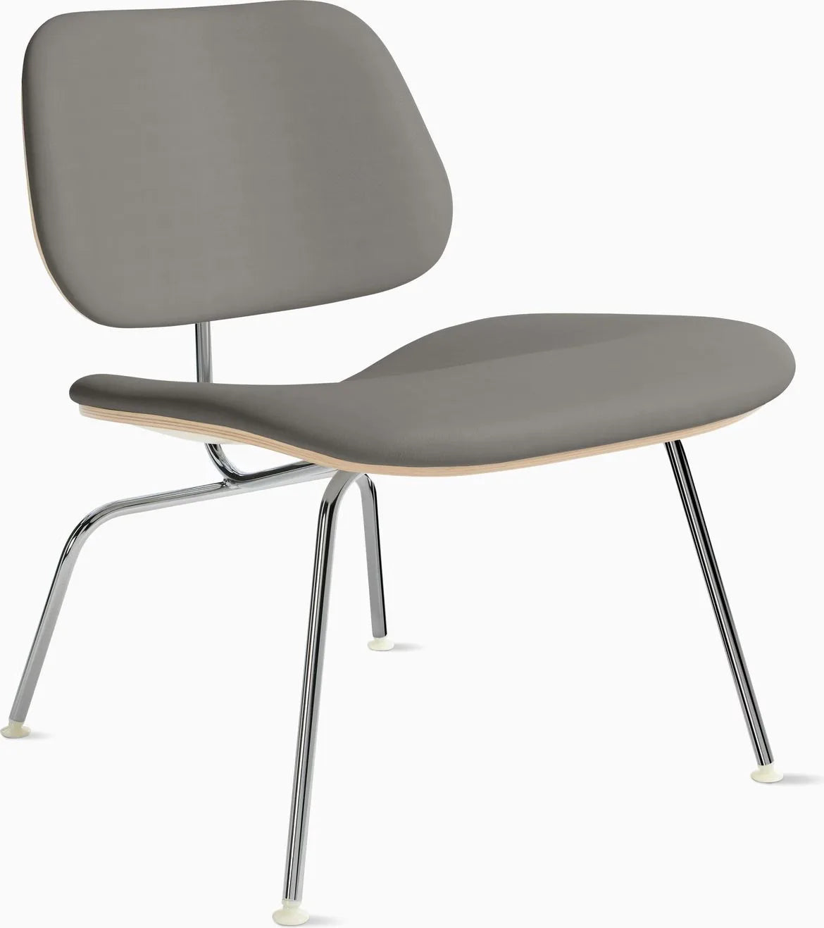 Eames Molded Plywood Lounge Chair Metal Base (LCM), Upholstered