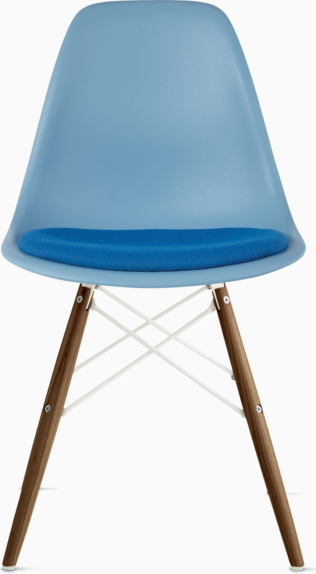 Eames Molded Plastic Side Chair with Seat Pad