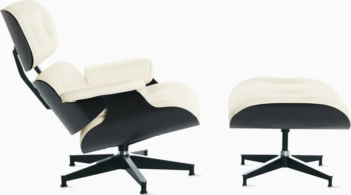 Eames Lounge Chair and Ottoman, Vegan Leather