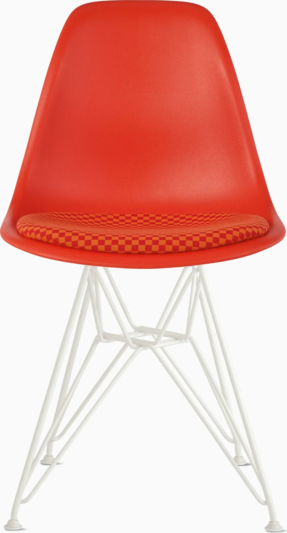 Eames Molded Plastic Side Chair with Seat Pad