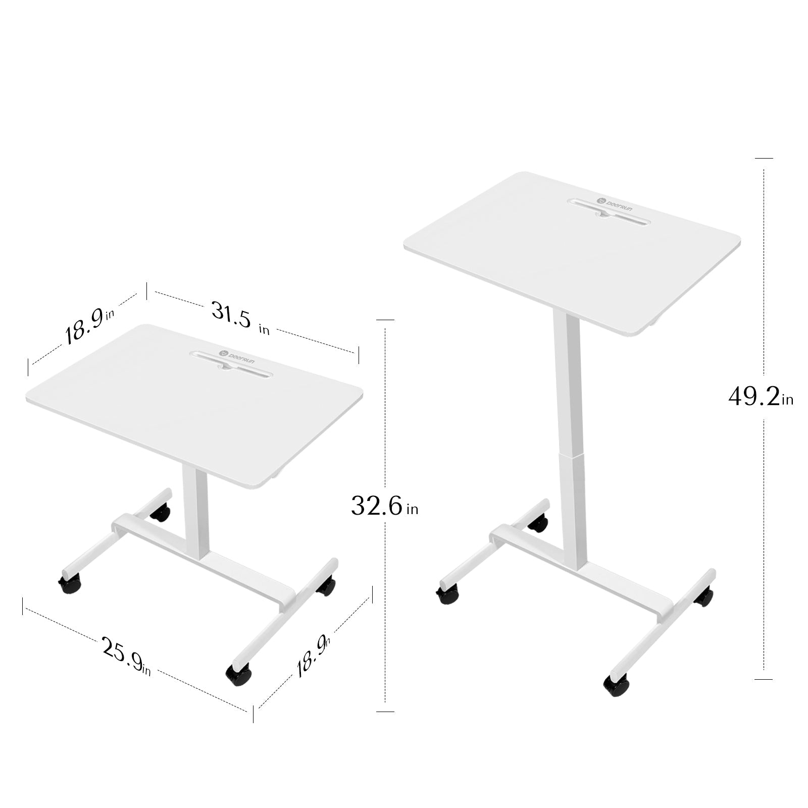 Rolling Standing Desk Converter
