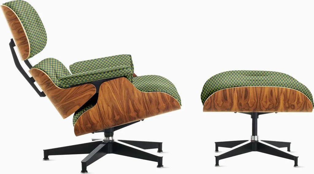 Eames Lounge Chair and Ottoman, Vegan Leather