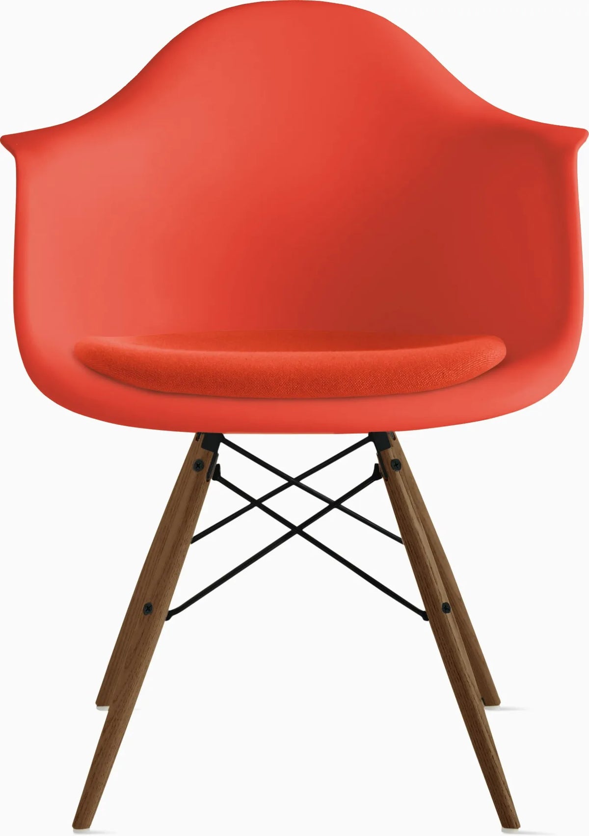 Eames Molded Plastic Armchair with Seat Pad