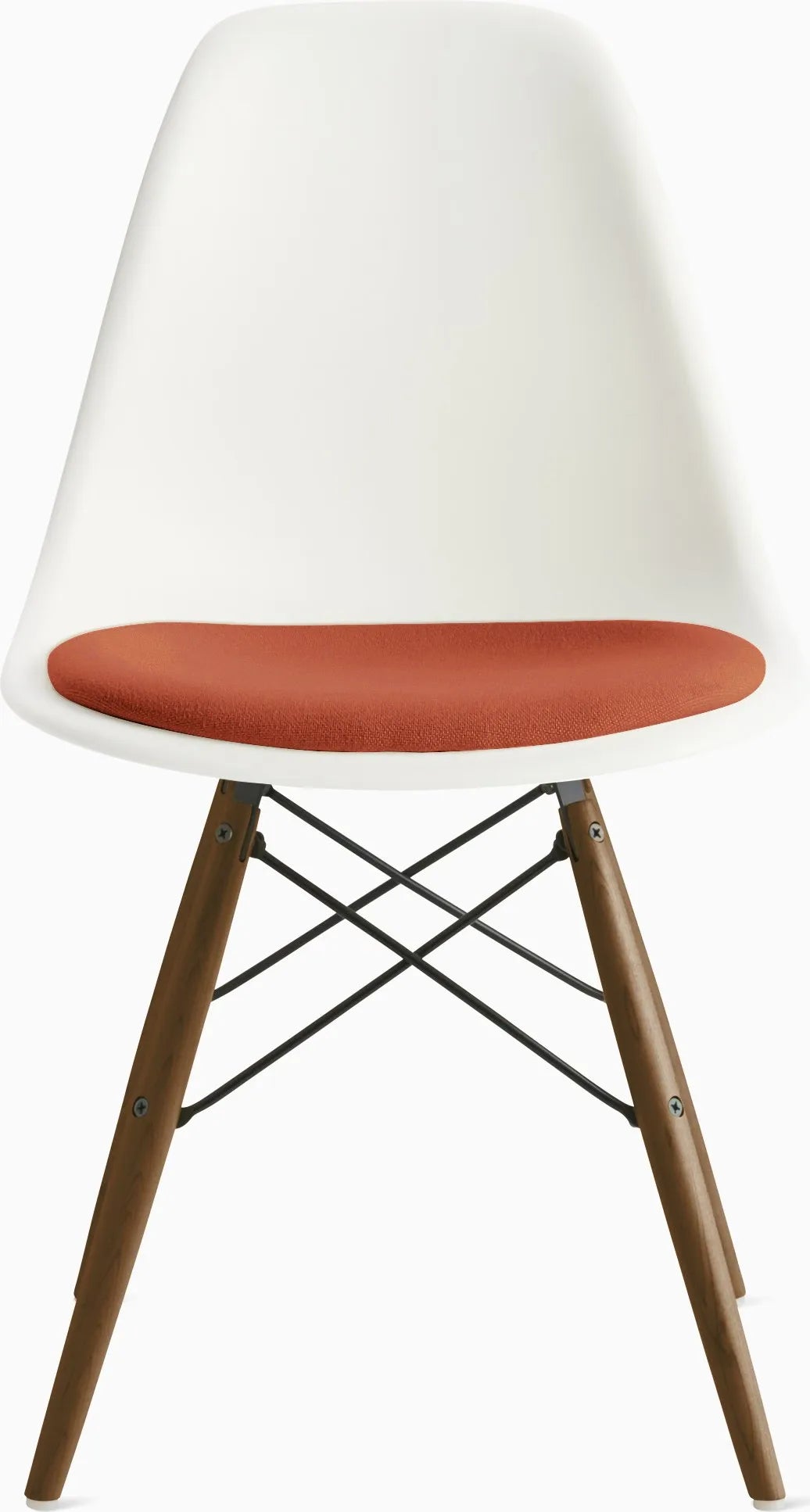 Eames Molded Plastic Side Chair with Seat Pad