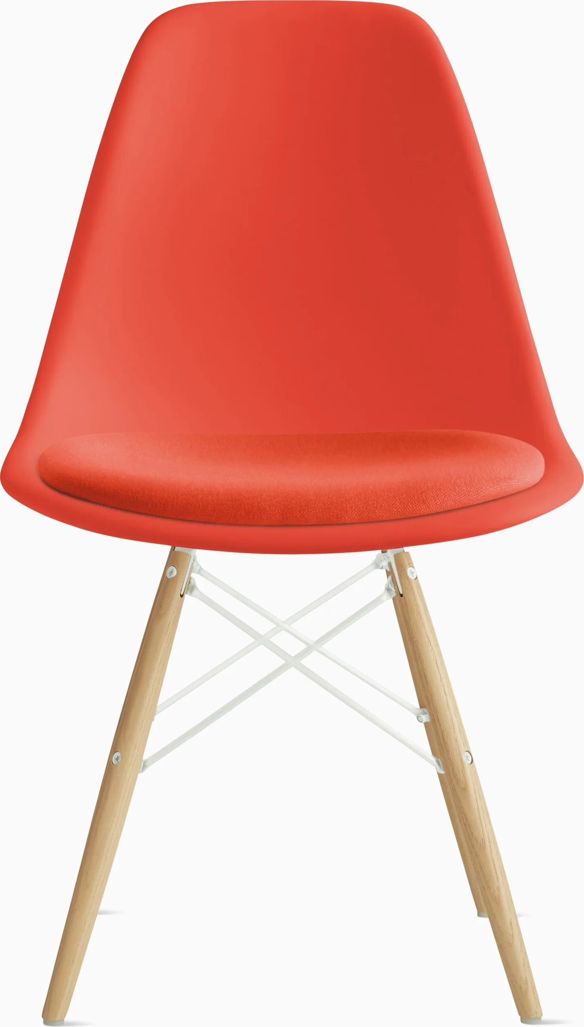 Eames Molded Plastic Side Chair with Seat Pad