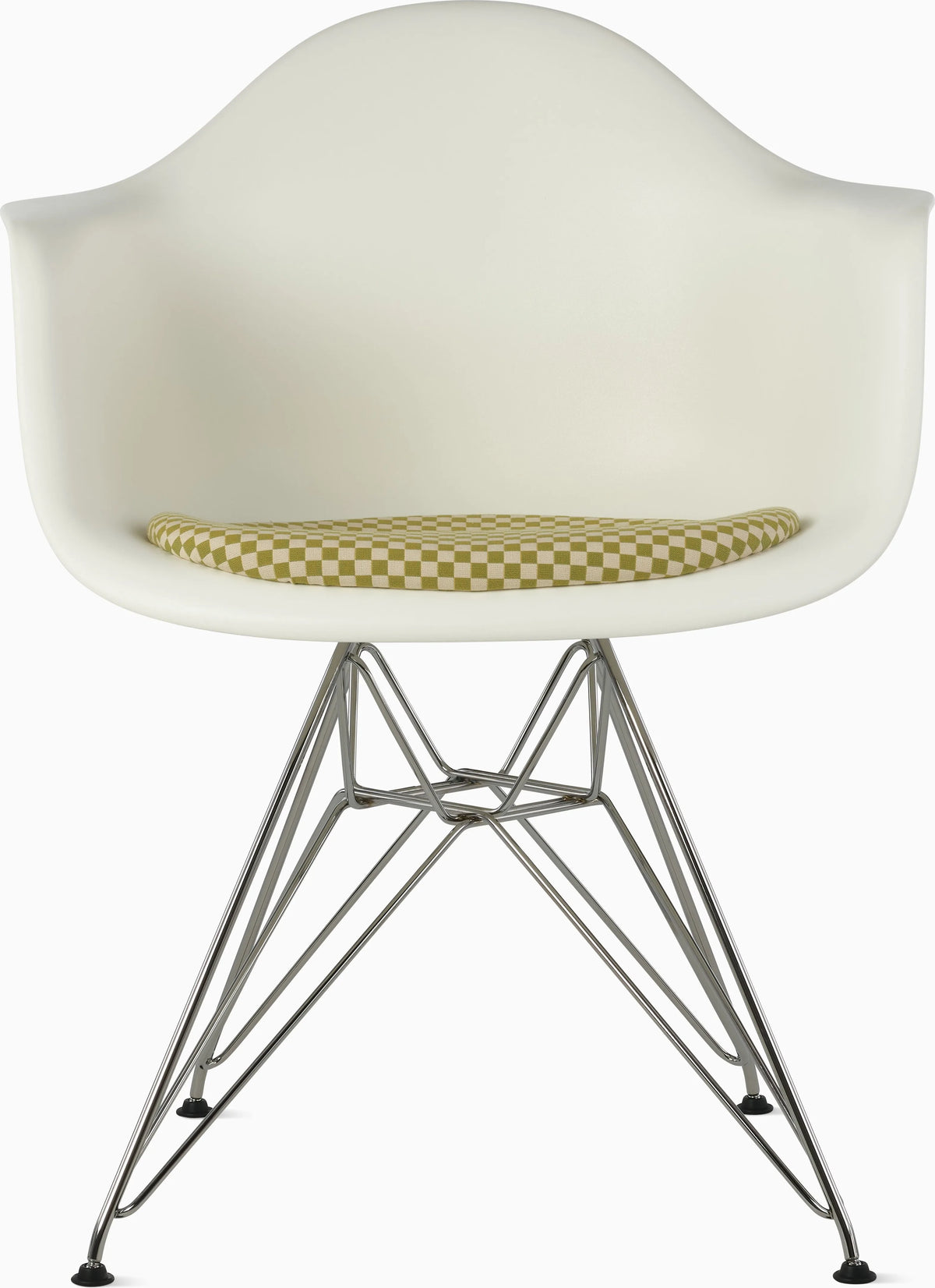Eames Molded Plastic Armchair with Seat Pad