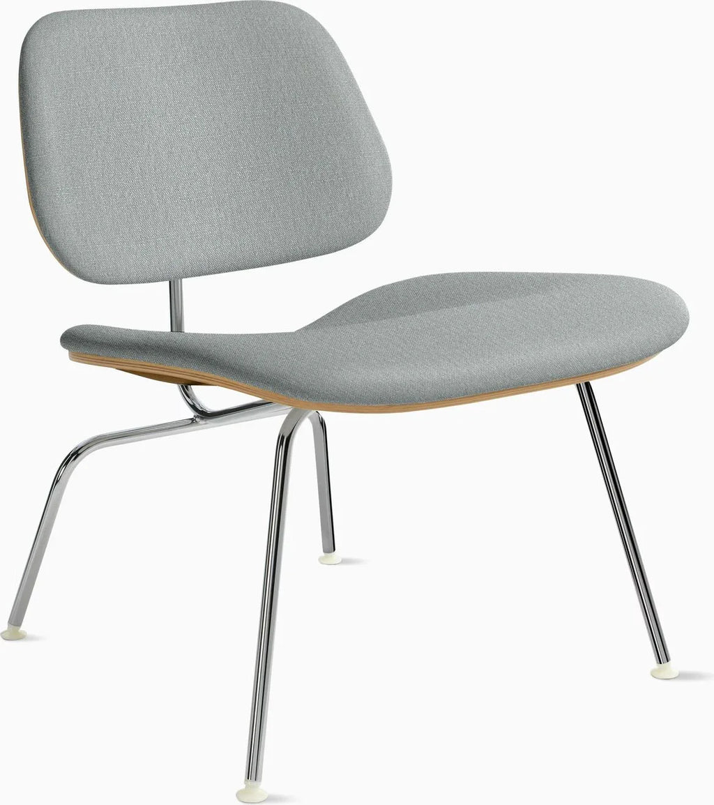 Eames Molded Plywood Lounge Chair Metal Base (LCM), Upholstered