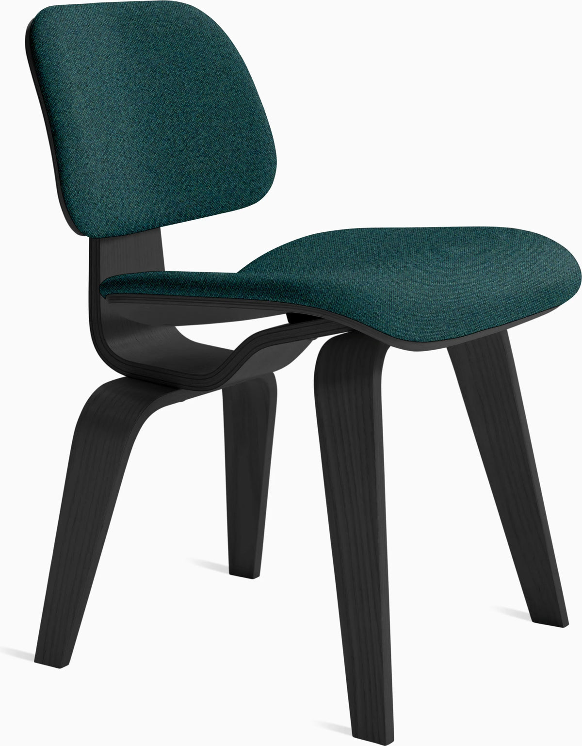 Eames Molded Plywood Dining Chair Wood Base (DCW), Upholstered
