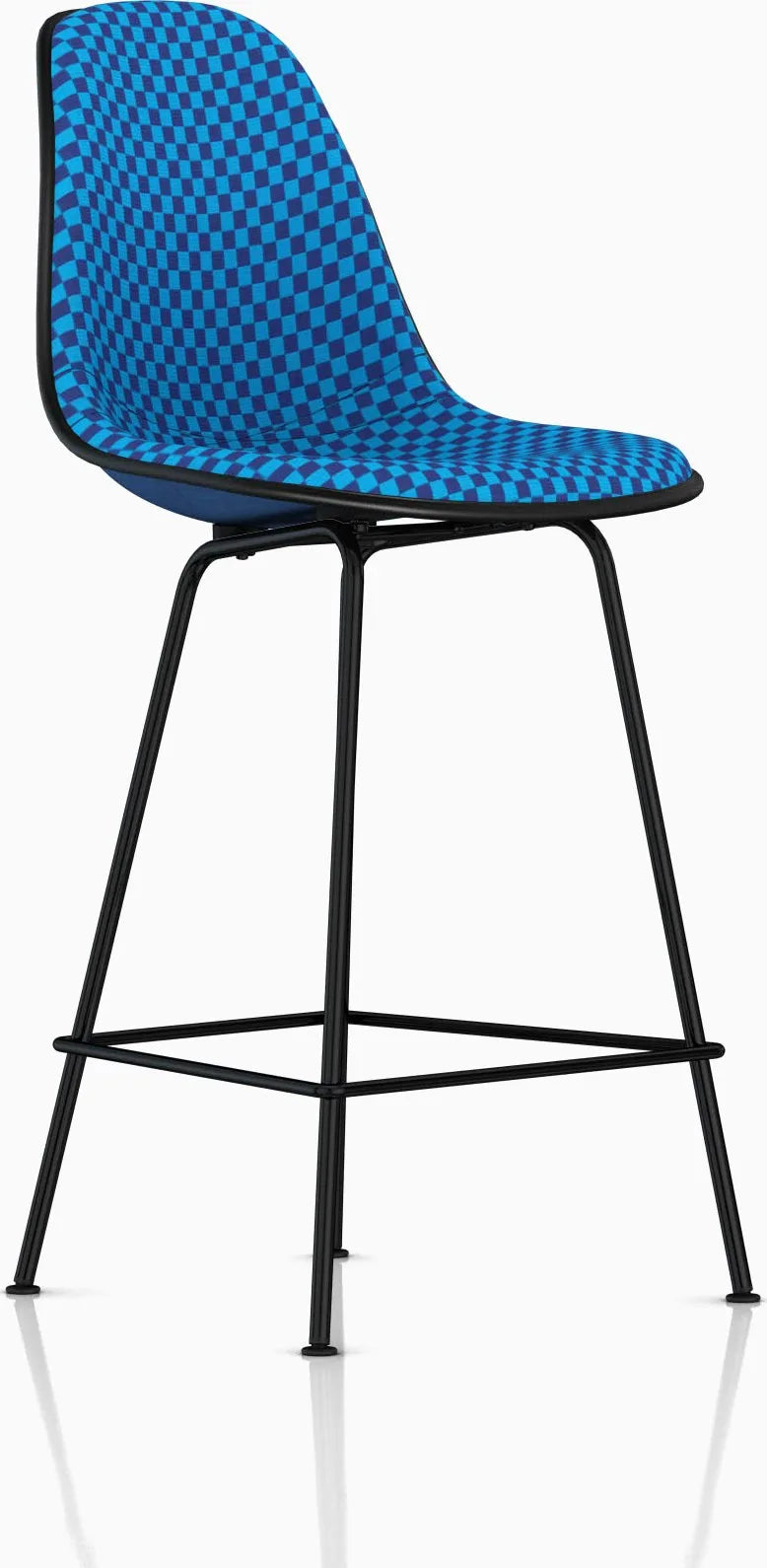 Eames Upholstered Molded Fiberglass Stool