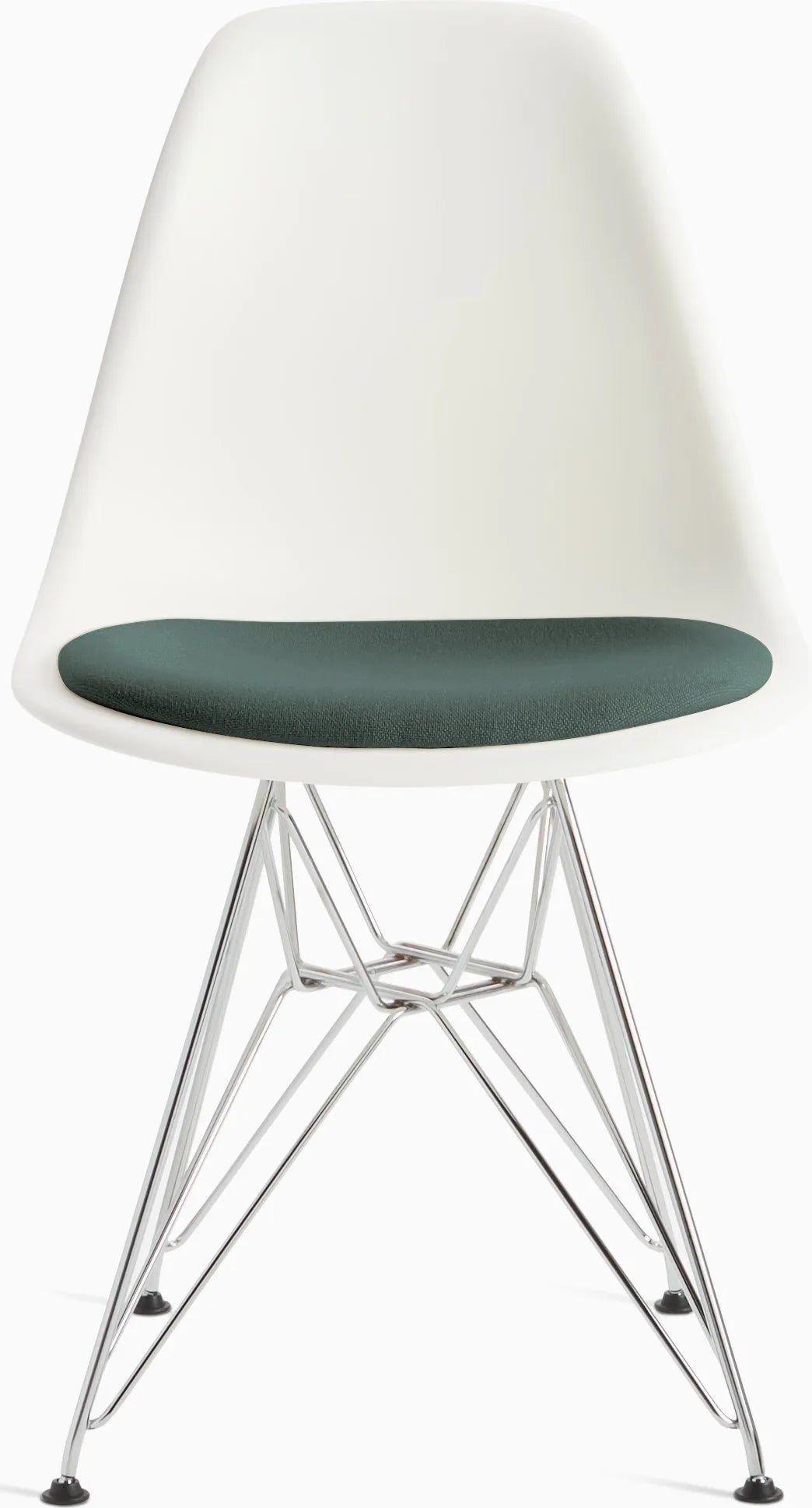 Eames Molded Plastic Side Chair with Seat Pad